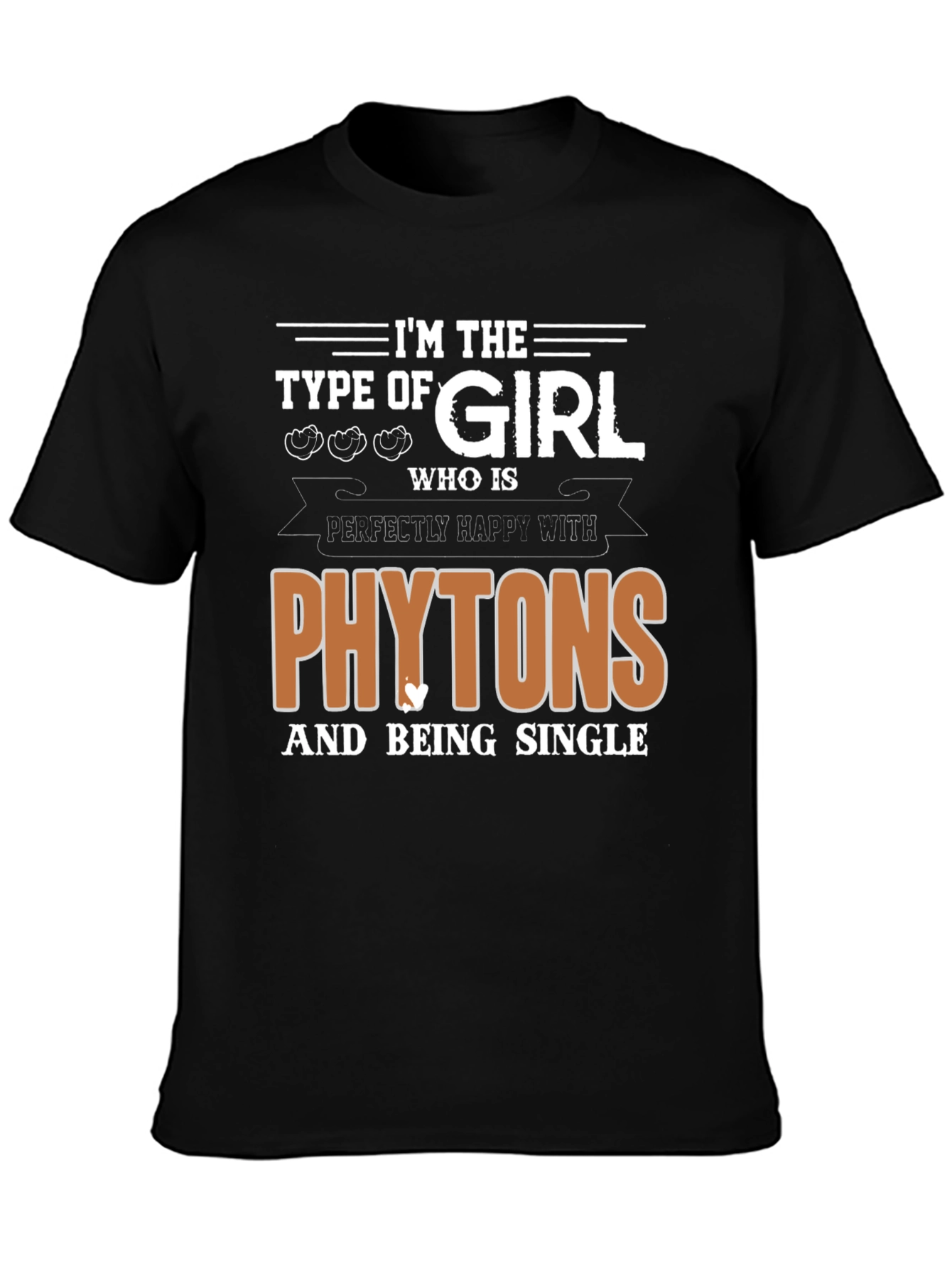 Phytons & Single T-Shirt - Black Graphic Tee