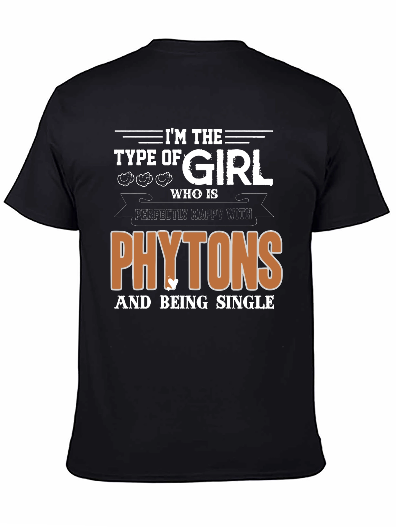 Phytons & Single T-Shirt - Black Graphic Tee