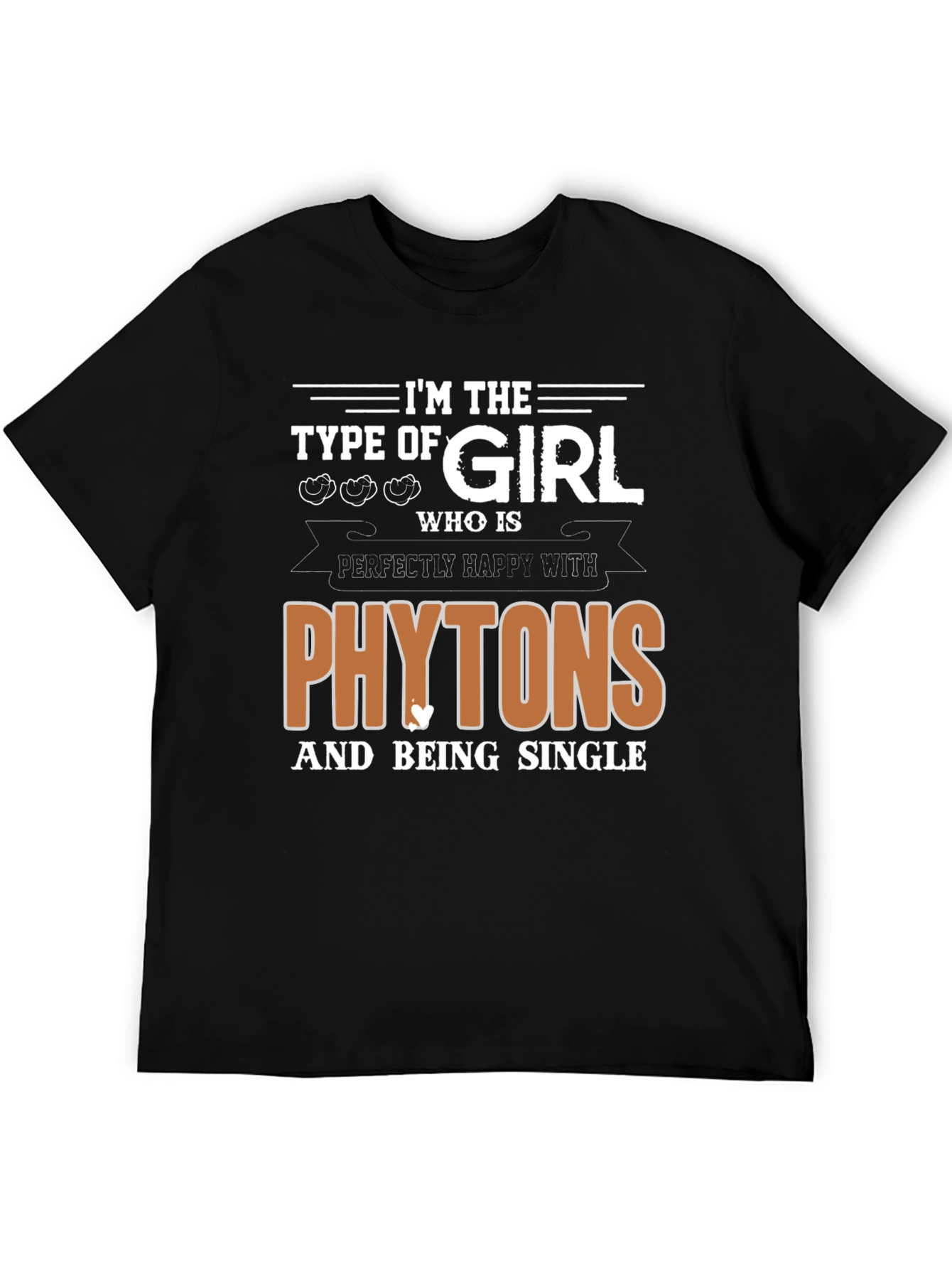Phytons & Single T-Shirt - Black Graphic Tee