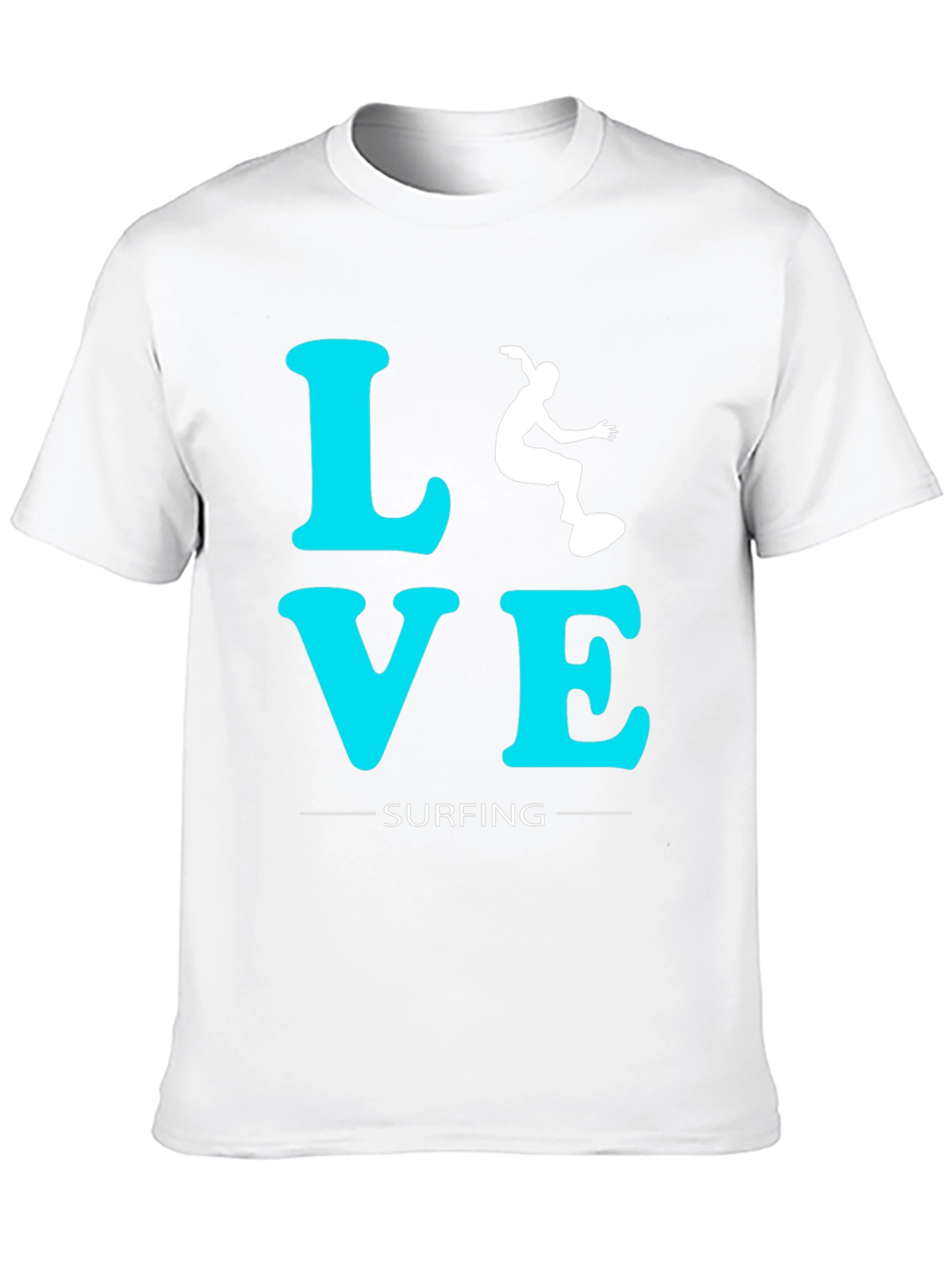 Love Surfing Graphic Tee - Black Cotton T-Shirt