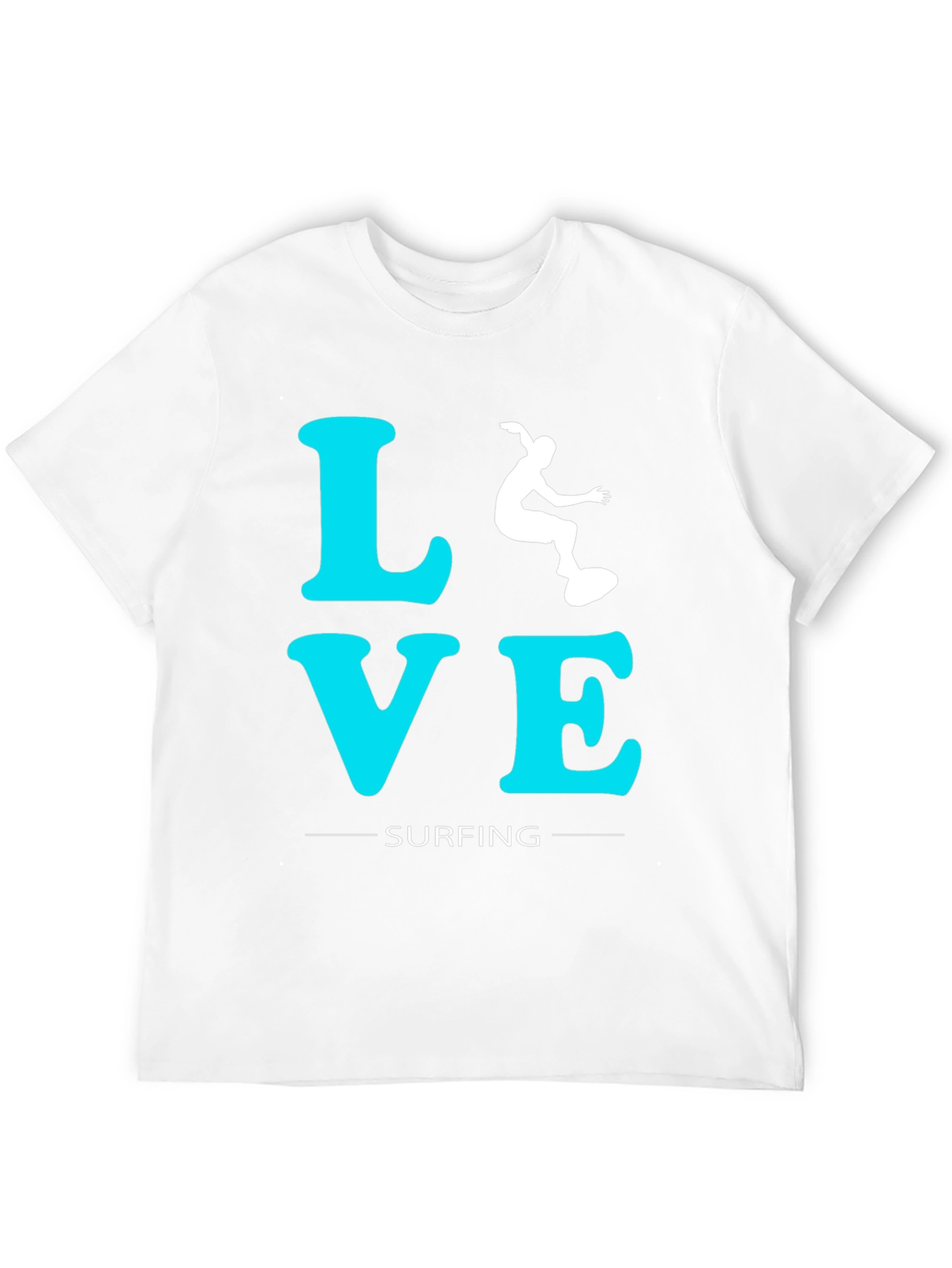 Love Surfing Graphic Tee - Black Cotton T-Shirt