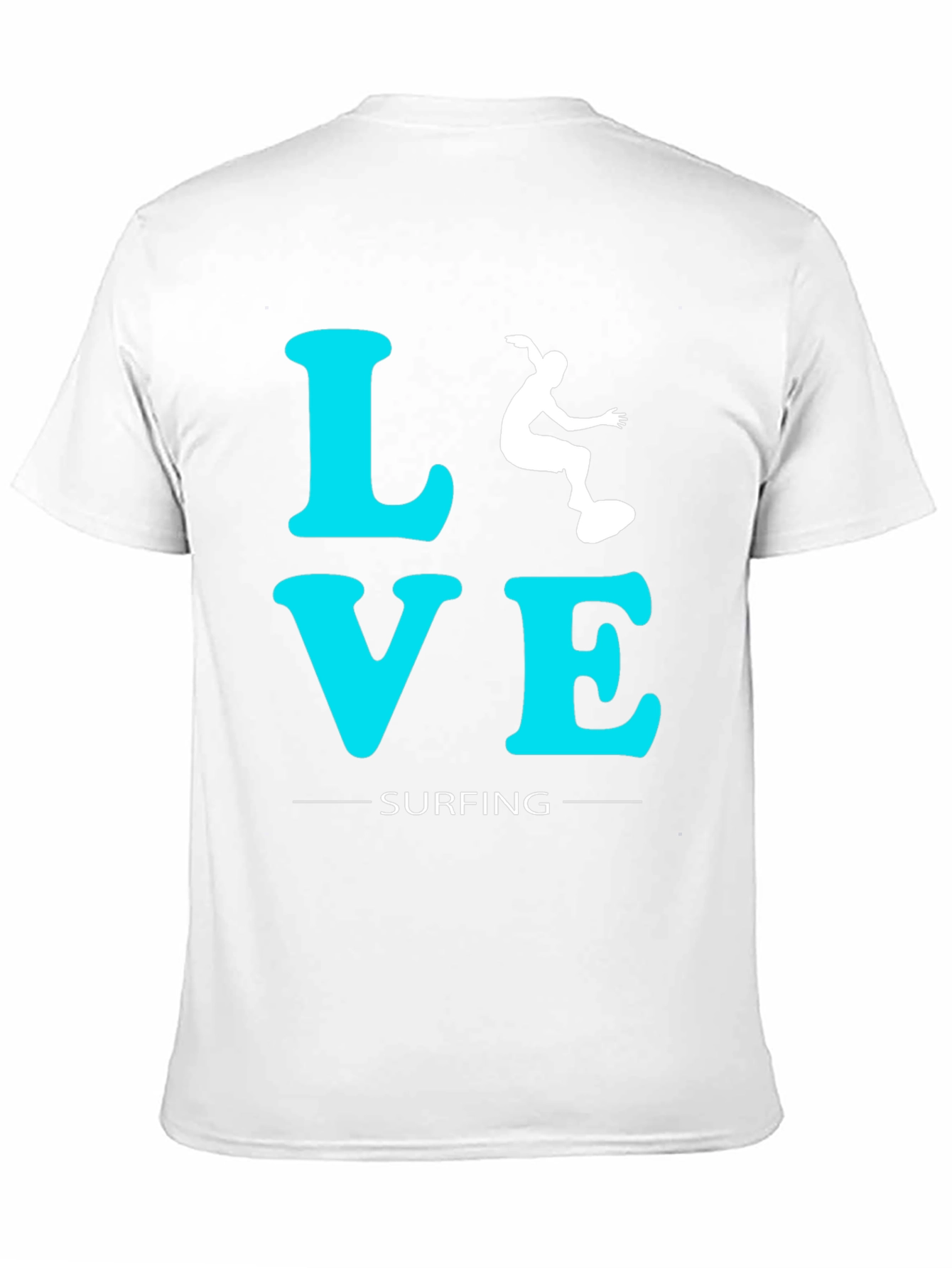 Love Surfing Graphic Tee - Black Cotton T-Shirt