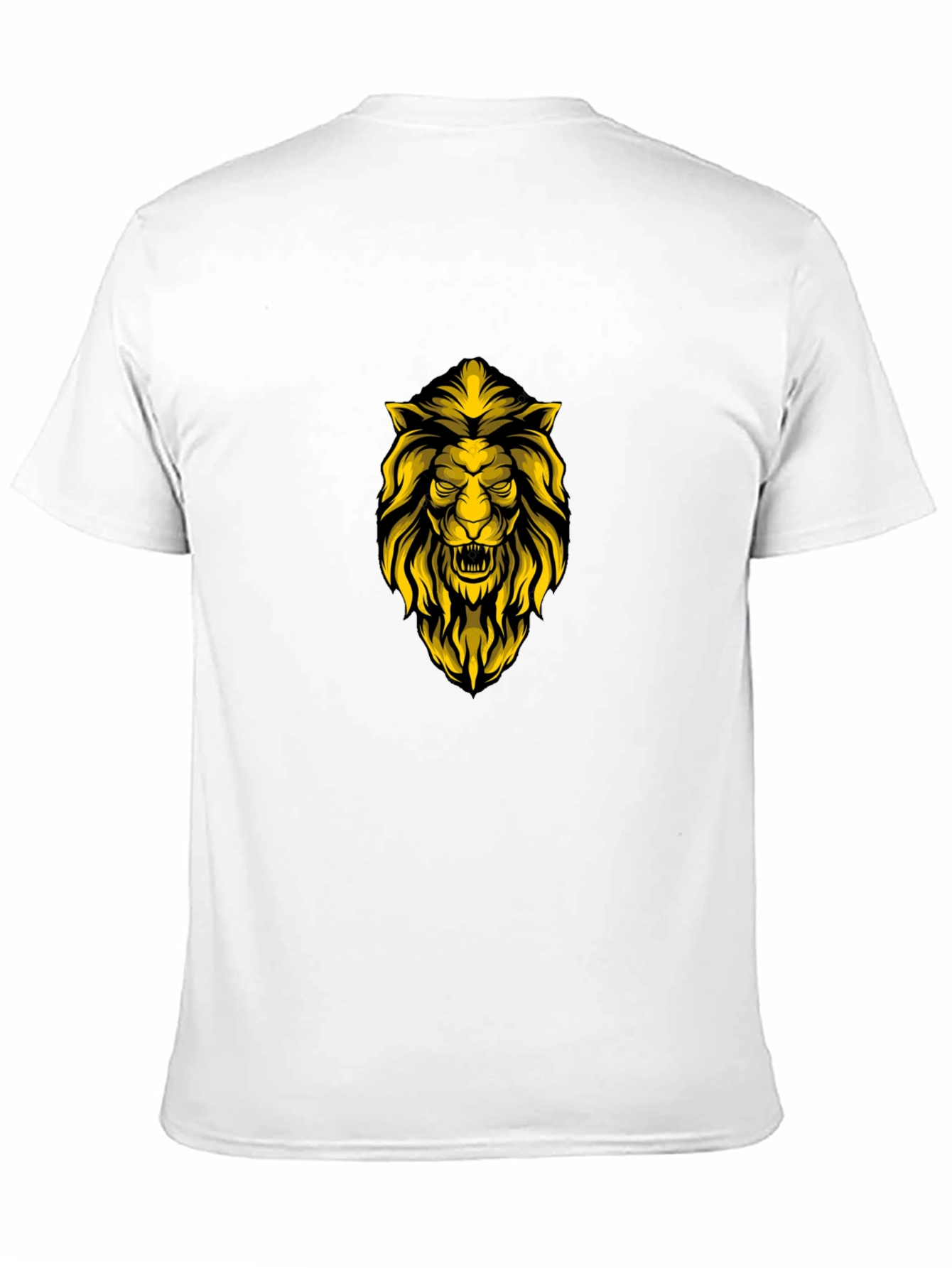 Lion Graphic Print Black T-Shirt