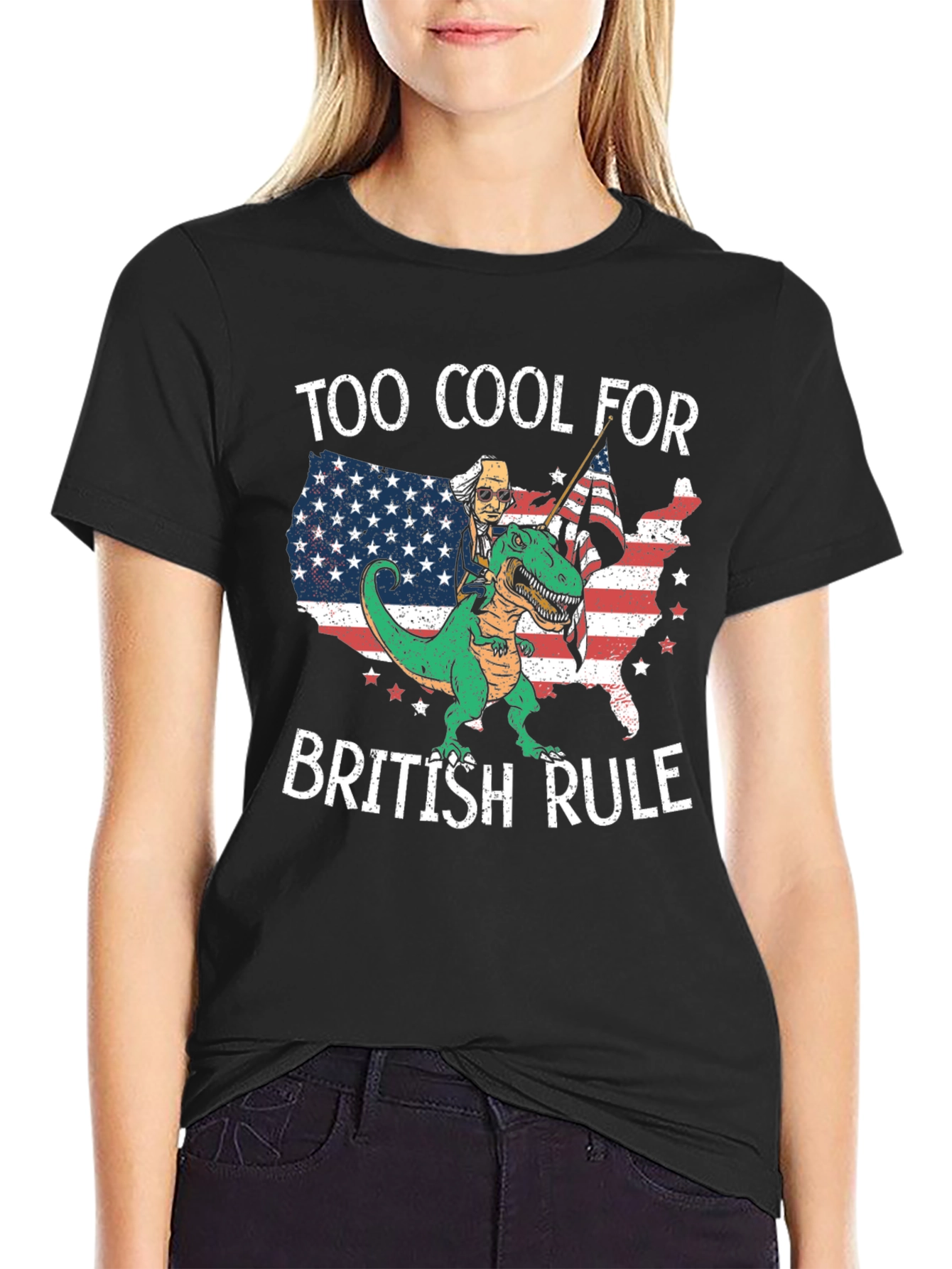 Too Cool for British Rule Graphic T-Shirt
