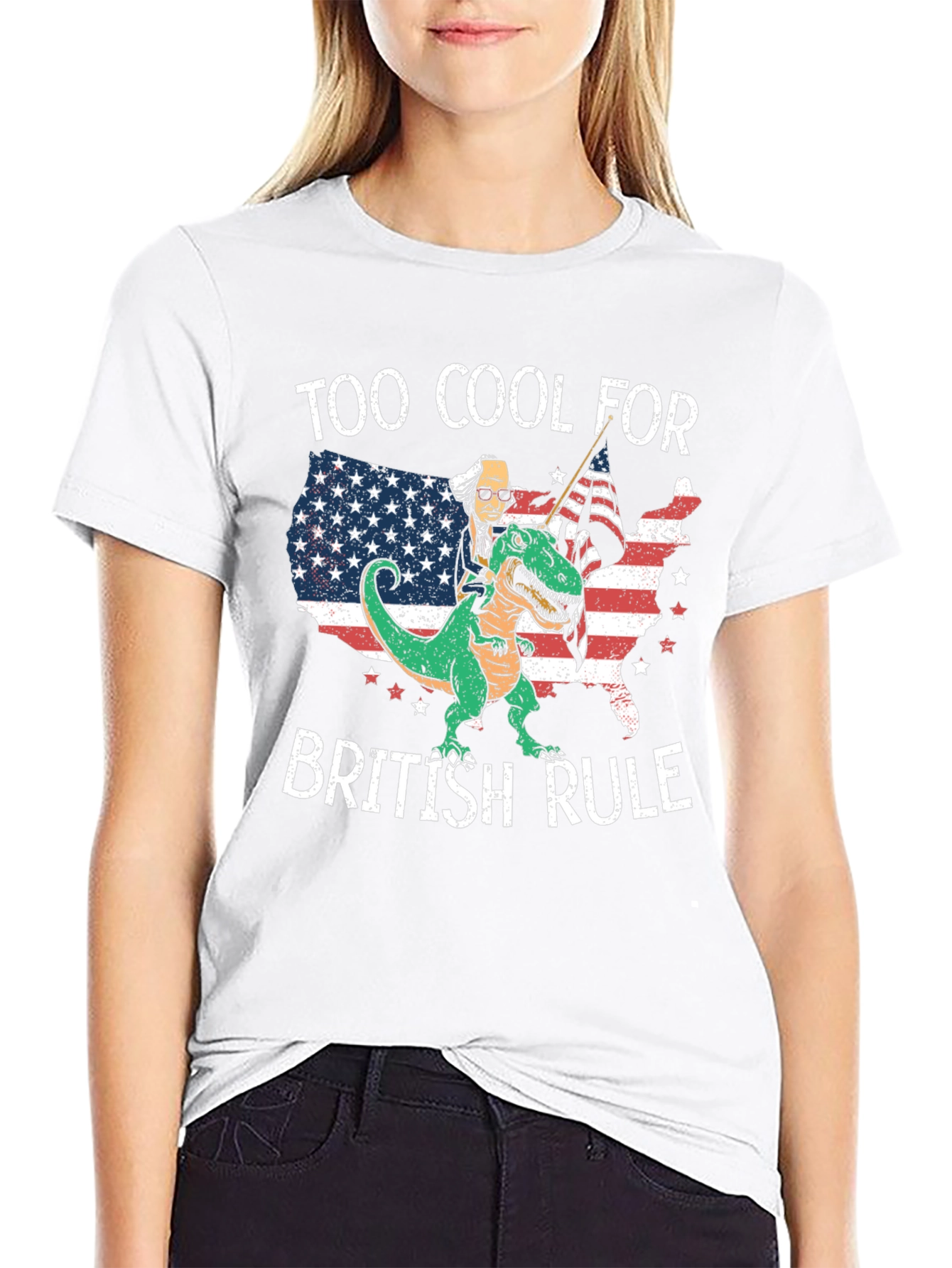 Too Cool for British Rule Graphic T-Shirt
