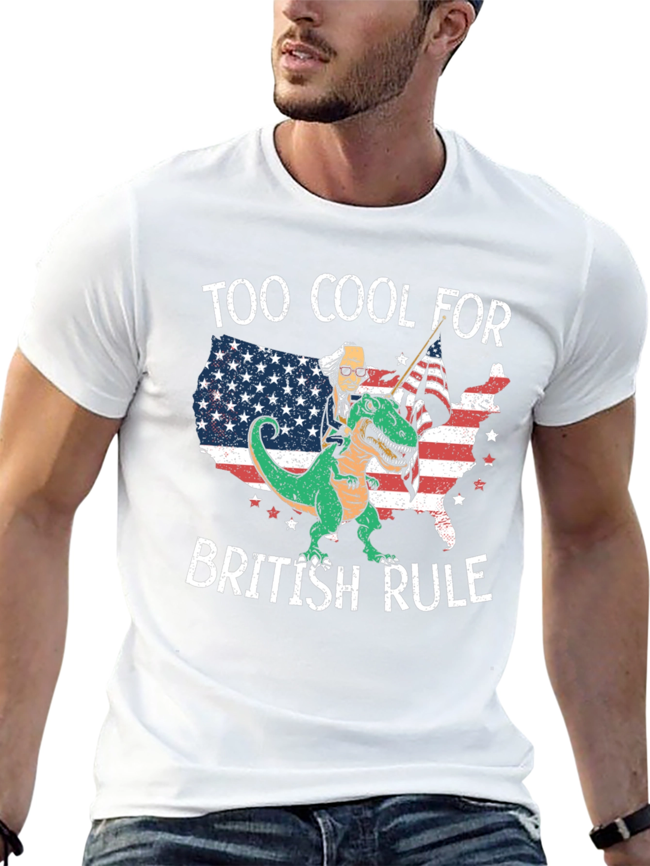 Too Cool for British Rule Graphic T-Shirt