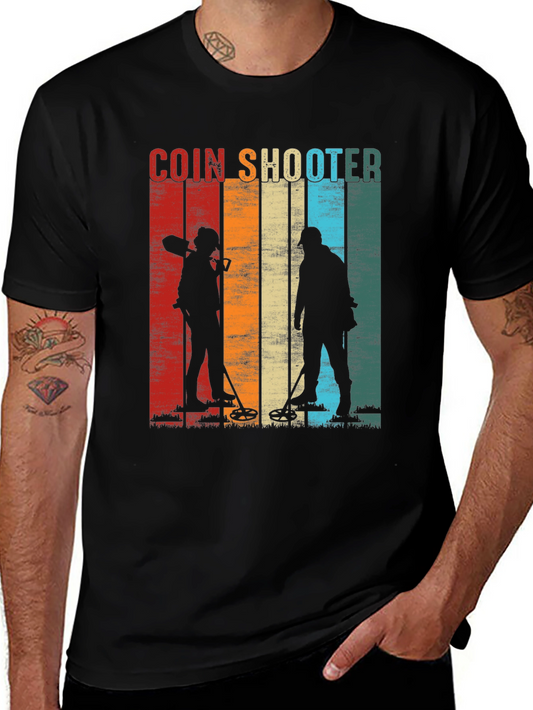 Coin Shooter T-Shirt - Metal Detecting Gift