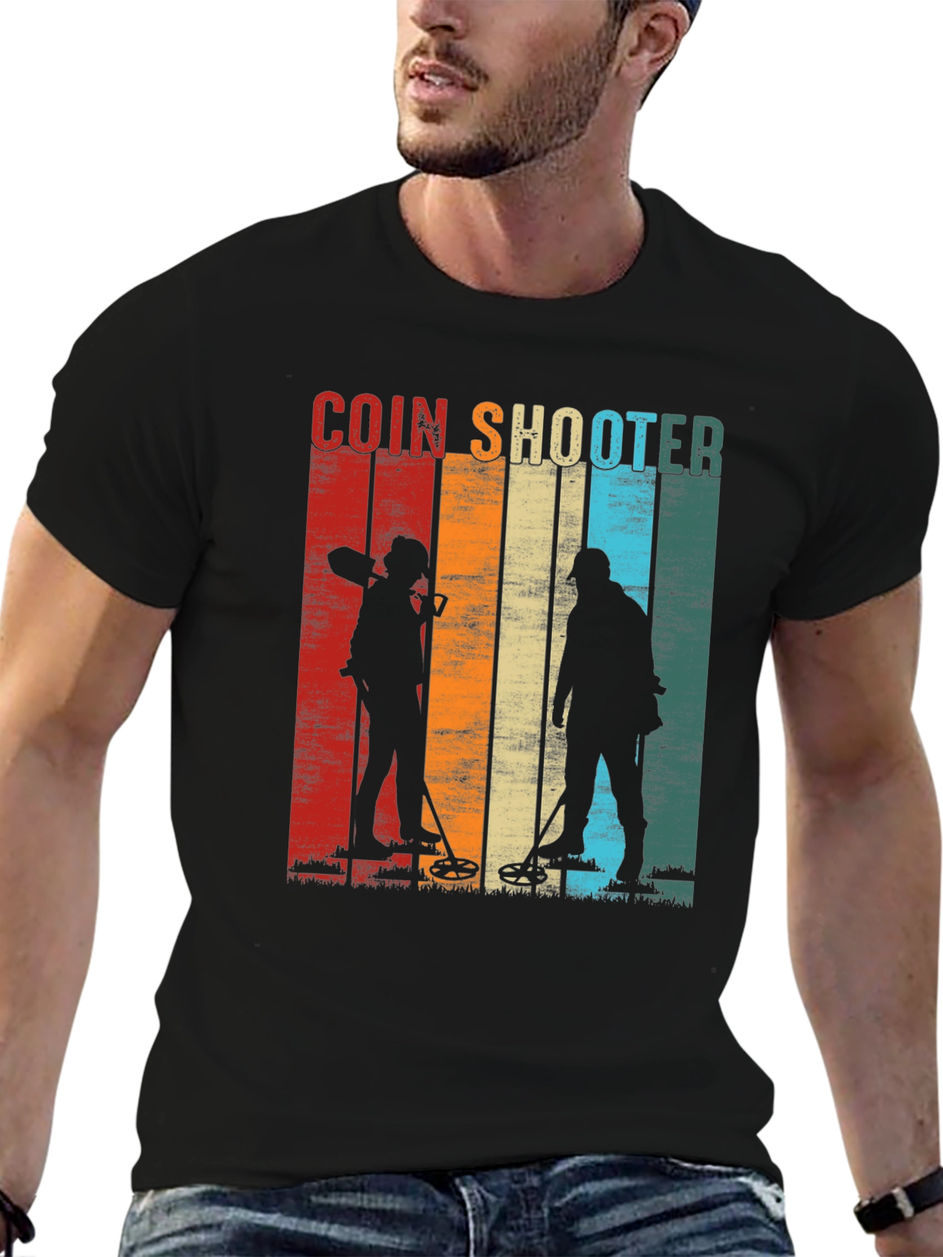 Coin Shooter T-Shirt - Metal Detecting Gift