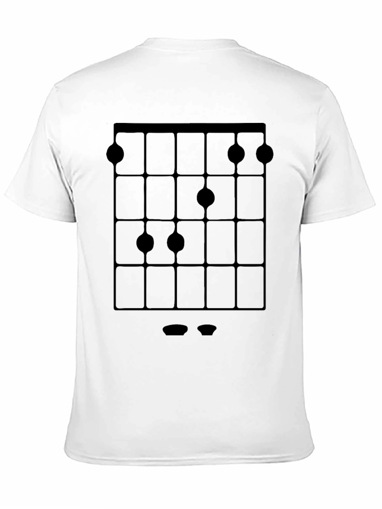 Guitar Chord Diagram Black T-Shirt