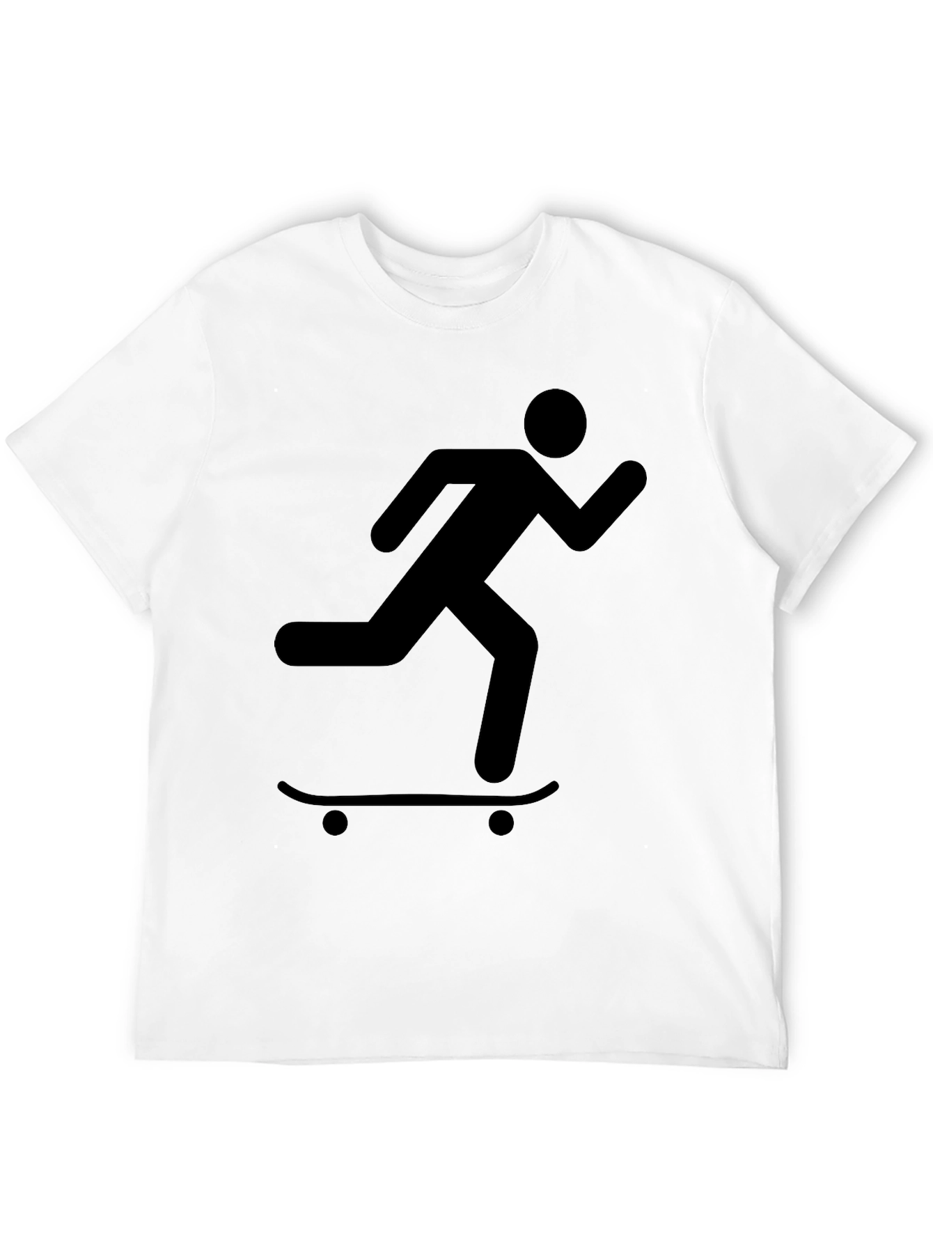 Skateboarder Silhouette Black T-Shirt