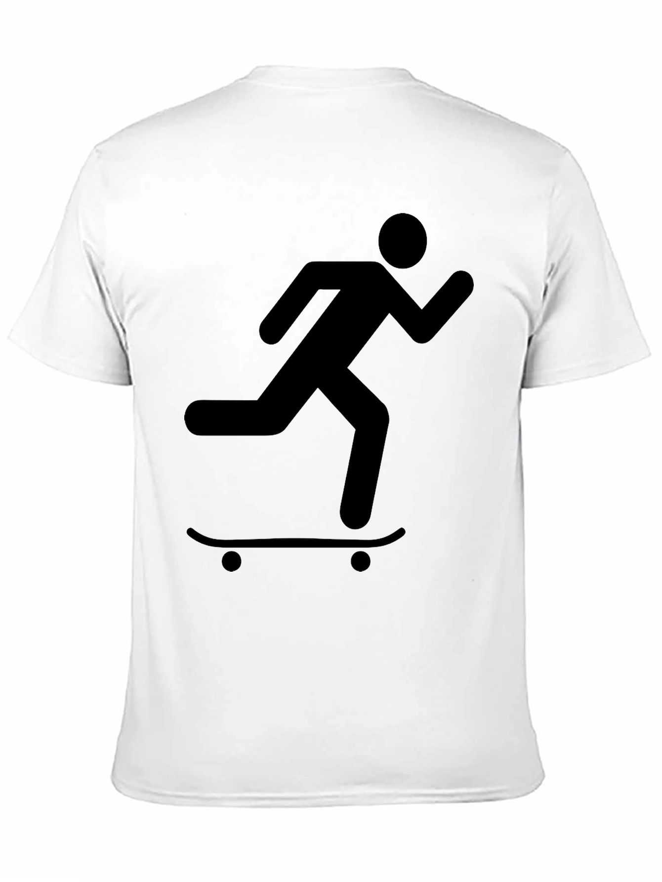Skateboarder Silhouette Black T-Shirt