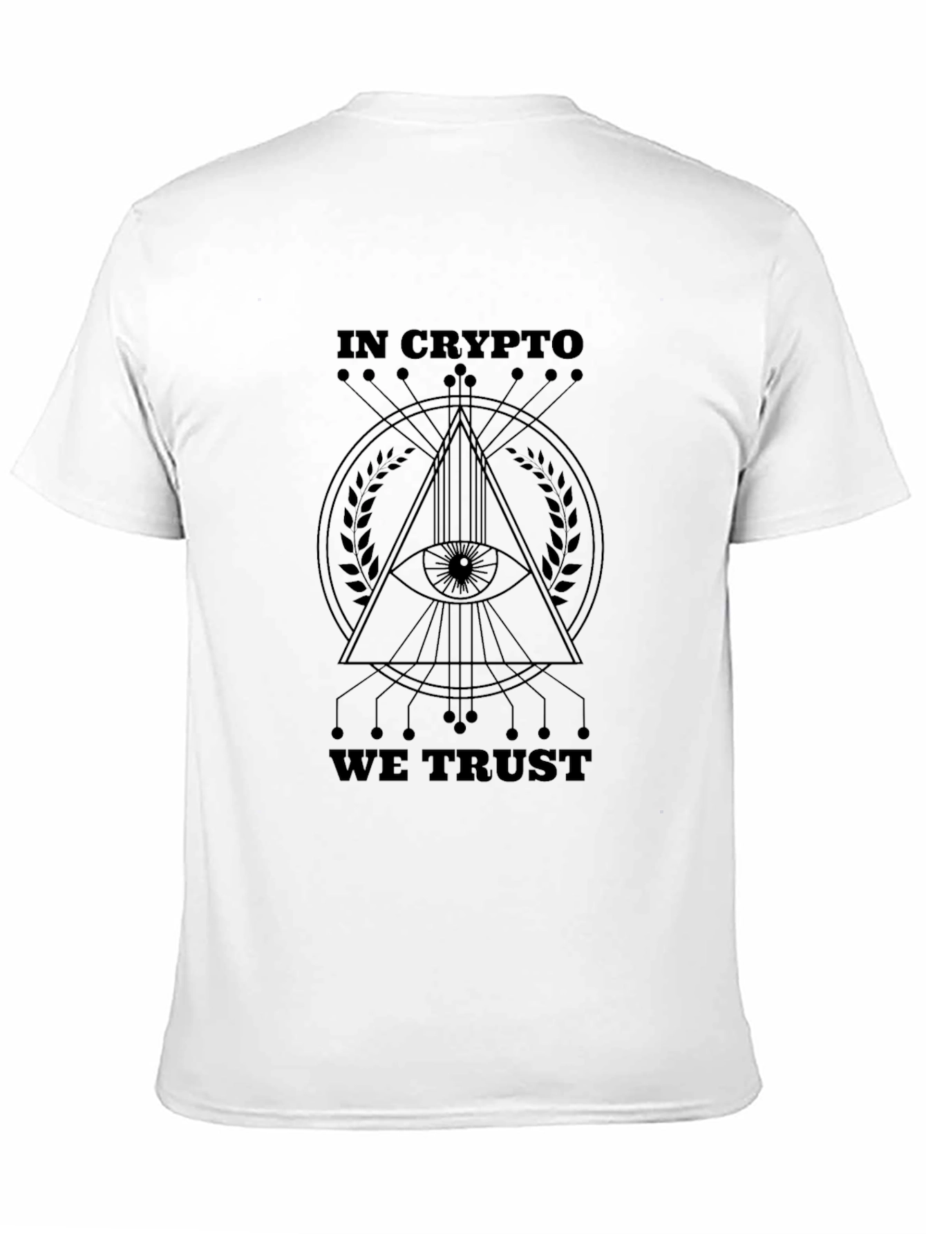 In Crypto We Trust Black Graphic Tee