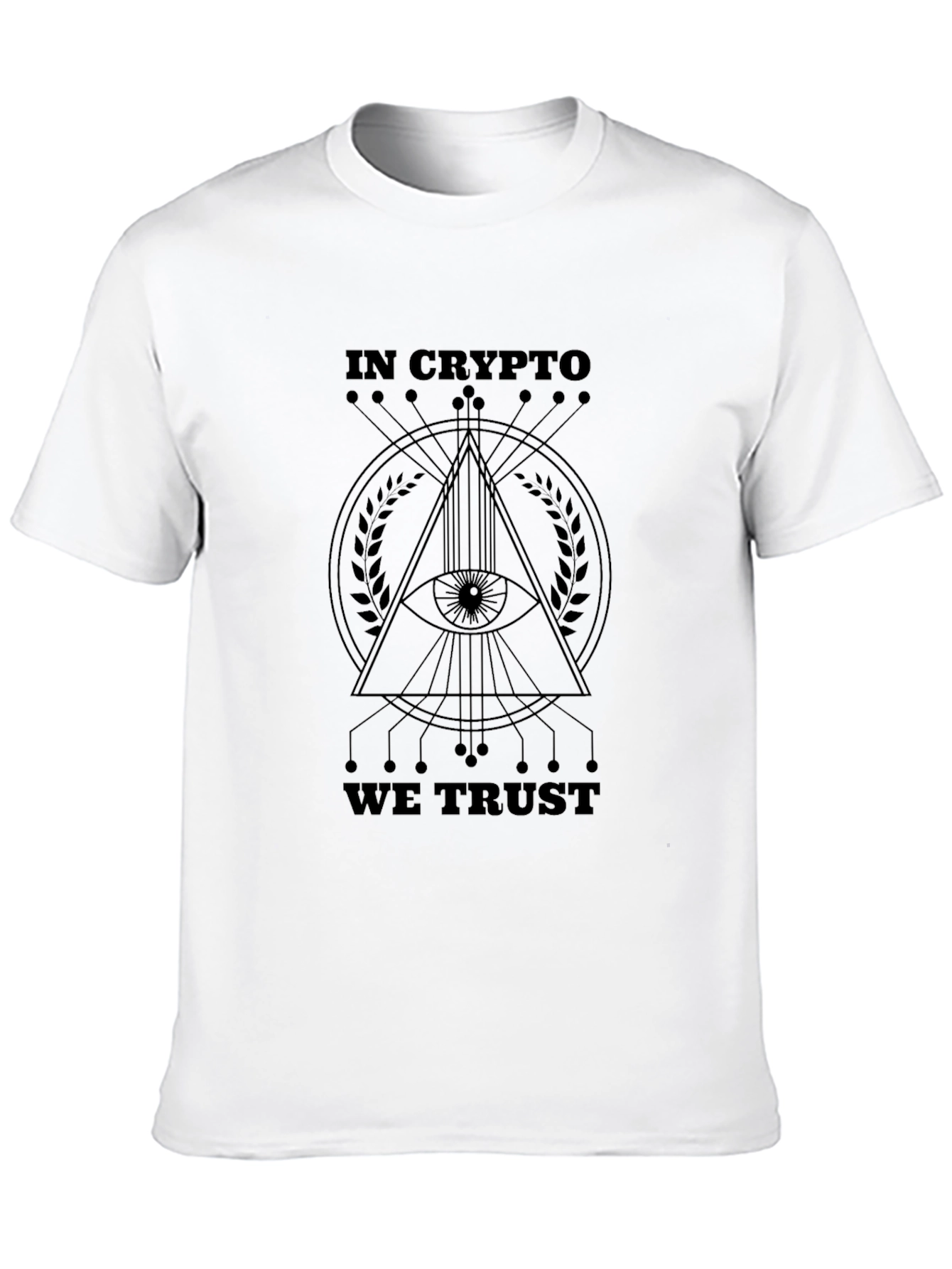 In Crypto We Trust Black Graphic Tee