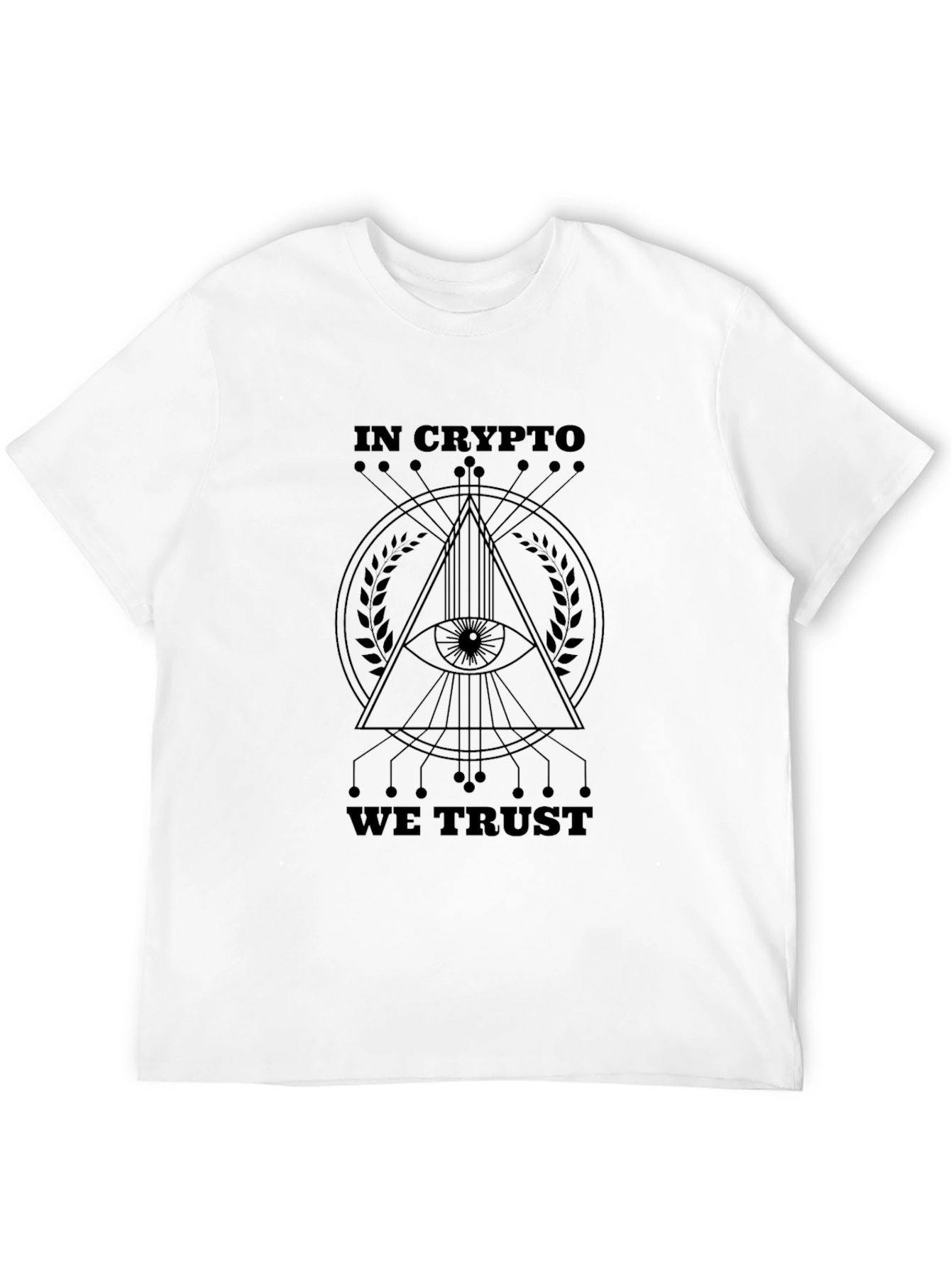 In Crypto We Trust Black Graphic Tee