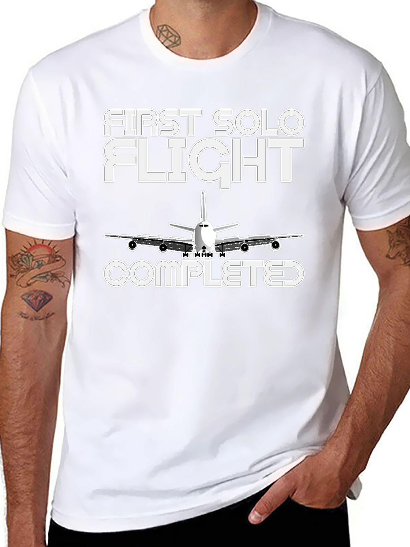 First Solo Flight Completed Graphic Tee