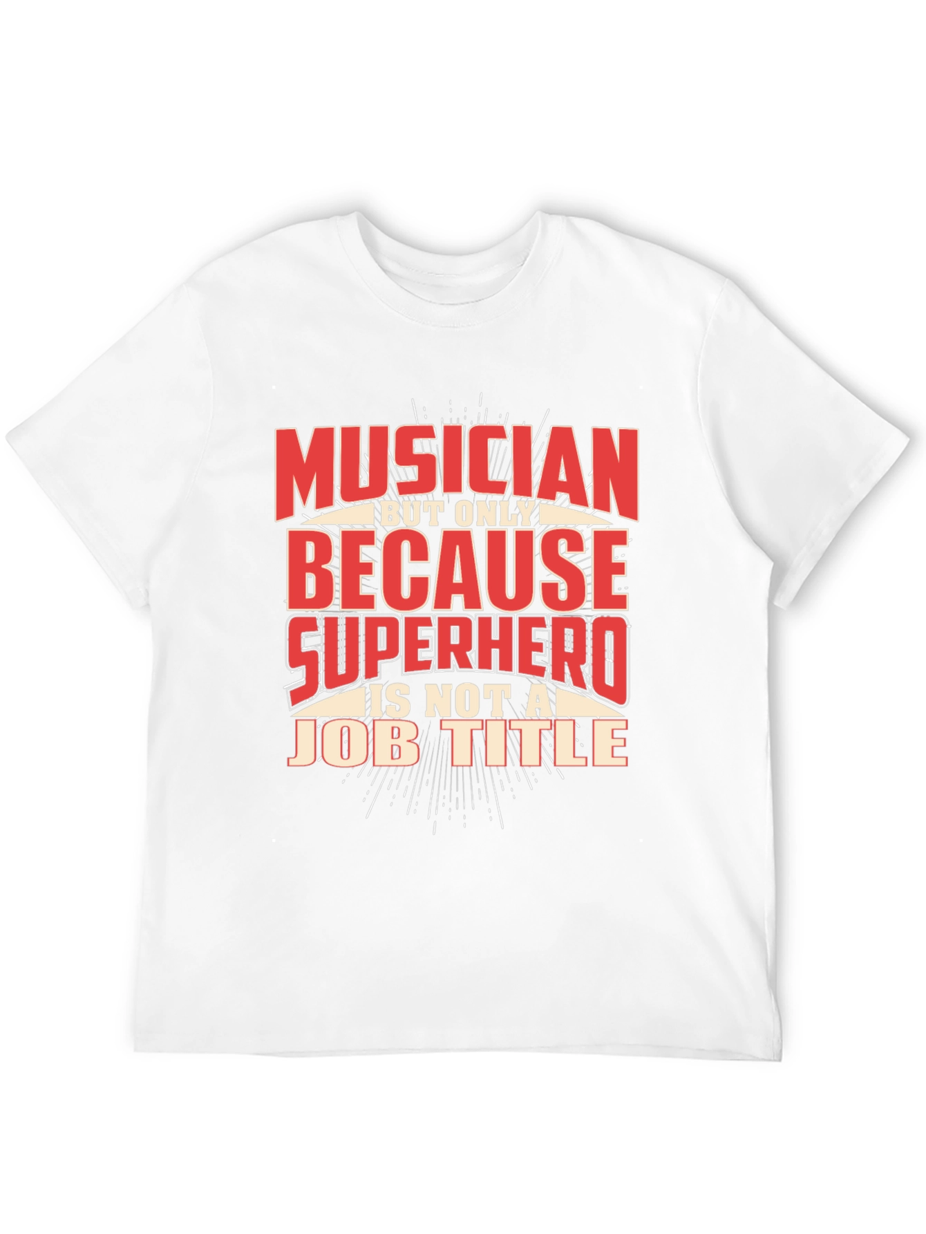 Musician Superhero Graphic Print T-Shirt