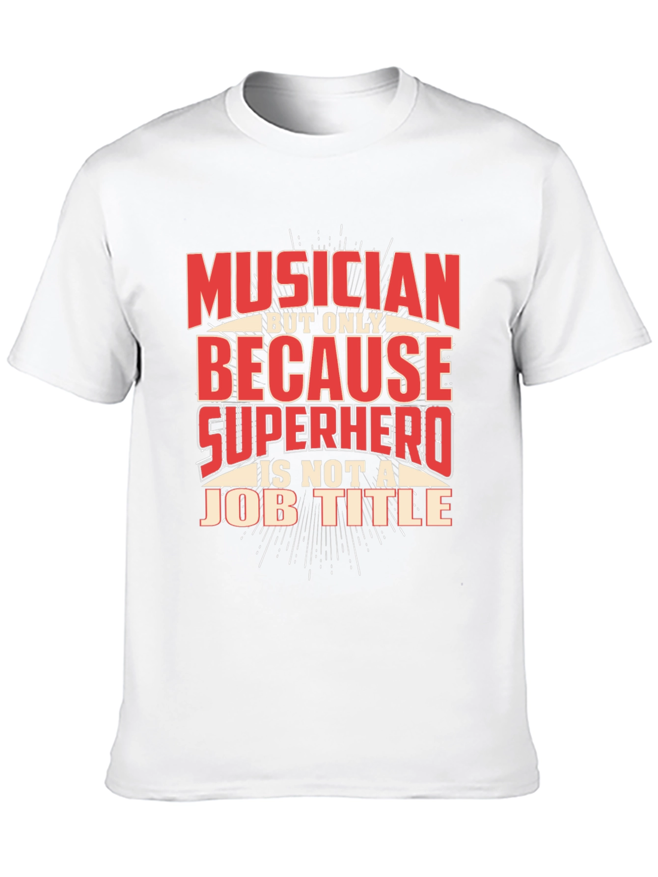 Musician Superhero Graphic Print T-Shirt