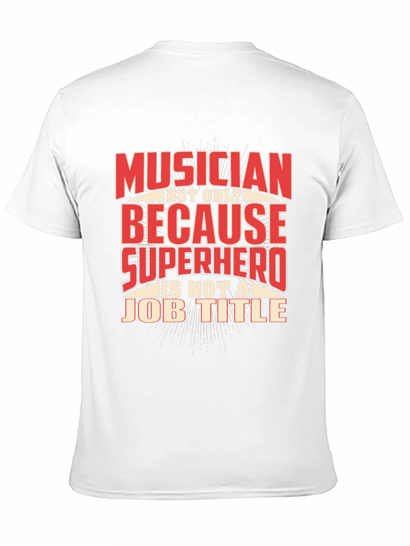 Musician Superhero Graphic Print T-Shirt
