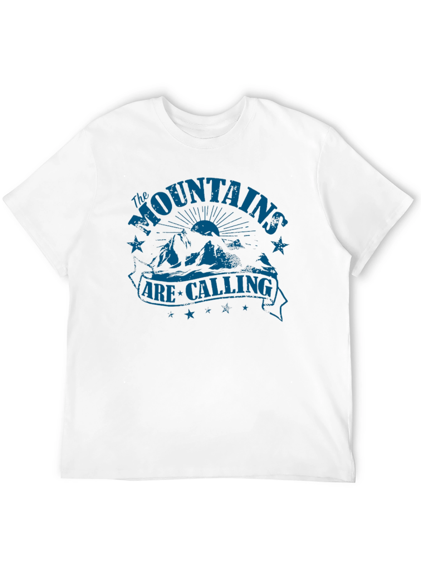 The Mountains Are Calling Black T-Shirt