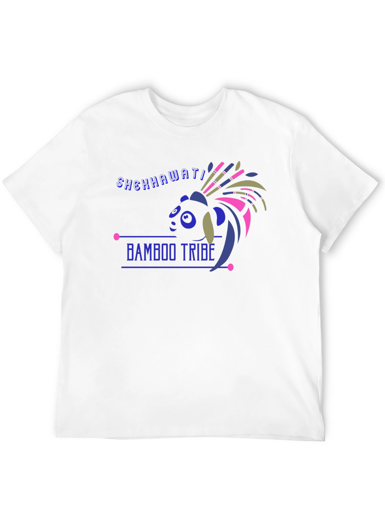 Bamboo Tribe Tee - Black Cotton Graphic T-Shirt