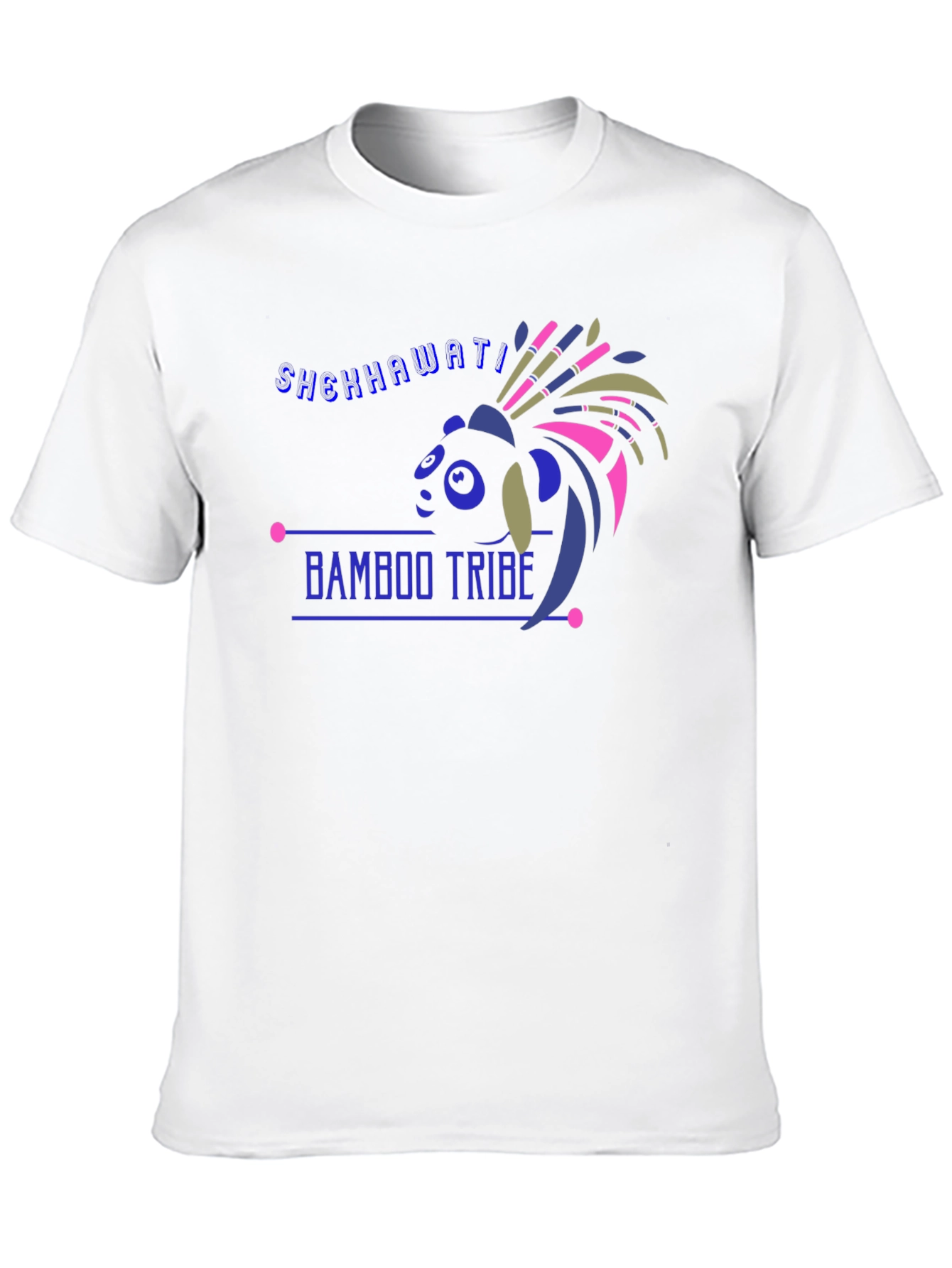 Bamboo Tribe Tee - Black Cotton Graphic T-Shirt