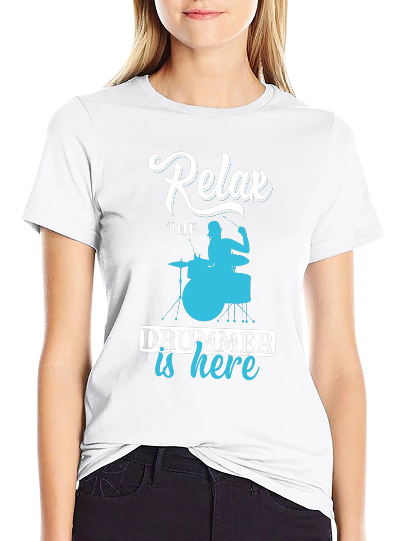 Relax Drummer is Here Graphic Tee