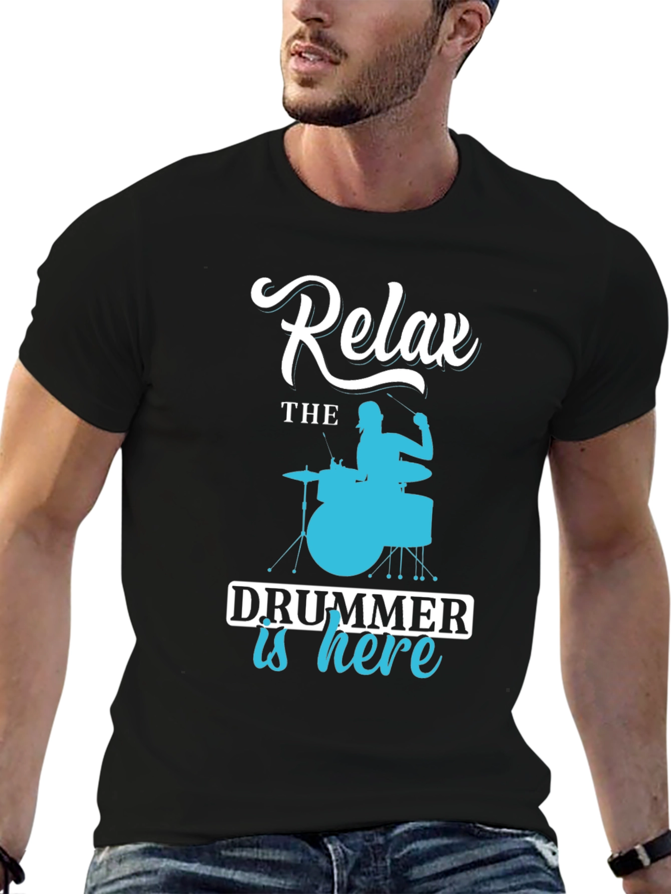 Relax Drummer is Here Graphic Tee