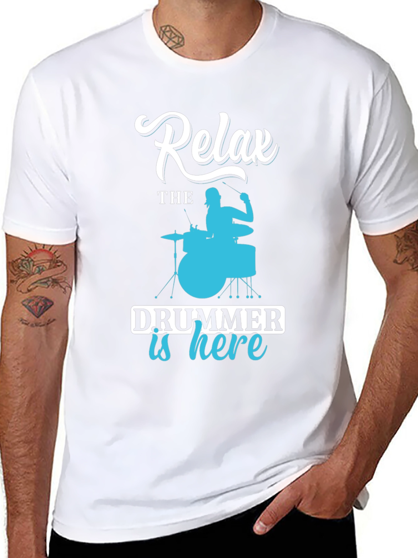 Relax Drummer is Here Graphic Tee