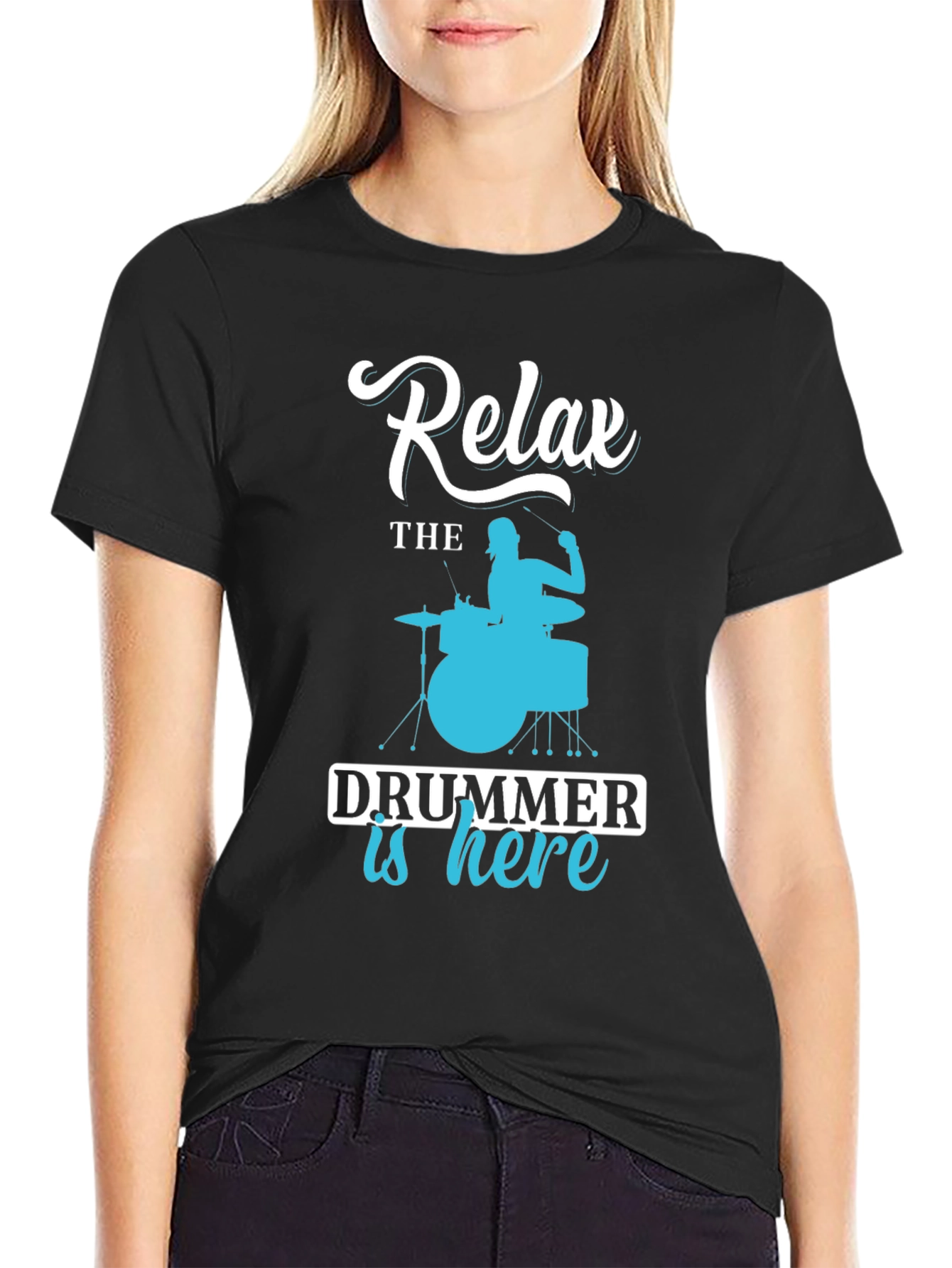Relax Drummer is Here Graphic Tee