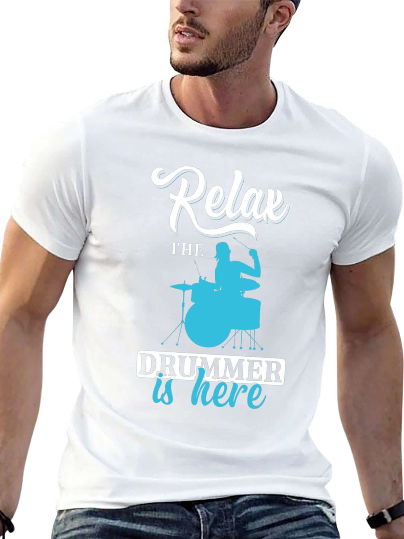 Relax Drummer is Here Graphic Tee