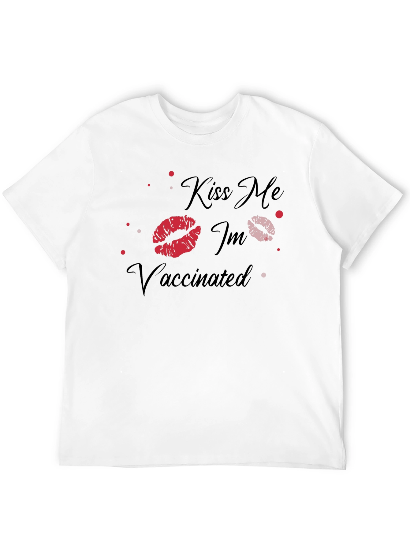 Kiss Me Im Vaccinated Graphic T-Shirt