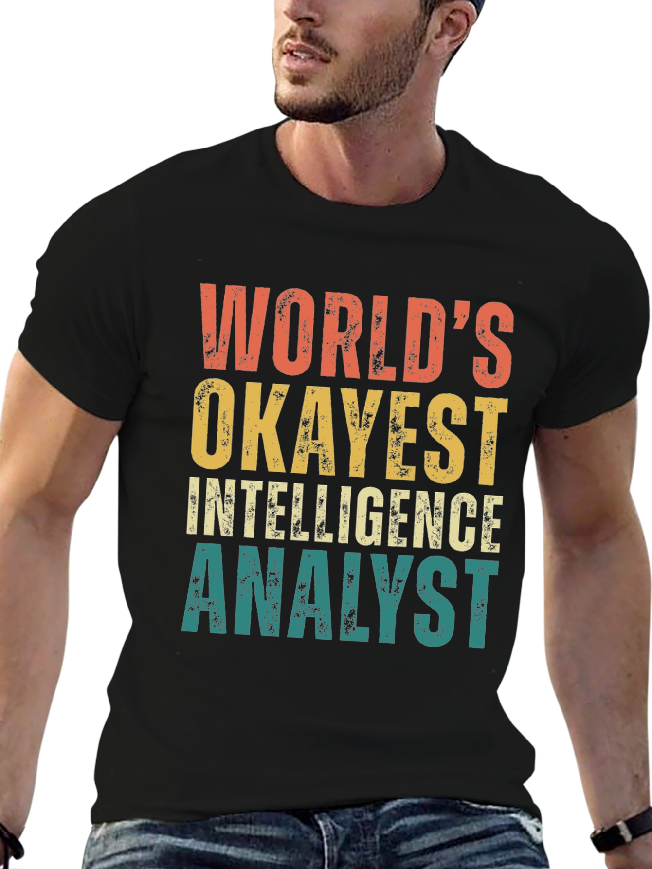 Worlds Okayest Intelligence Analyst T-Shirt