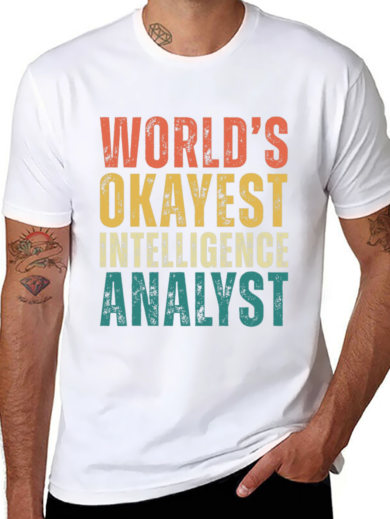 Worlds Okayest Intelligence Analyst T-Shirt