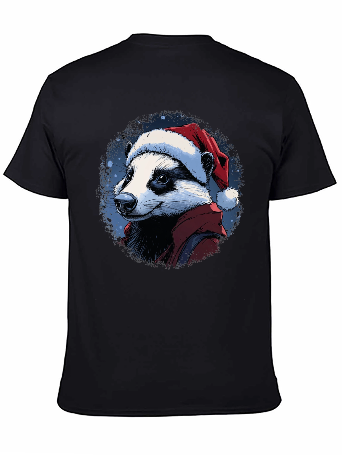 Festive Badger T-Shirt - Holiday Apparel