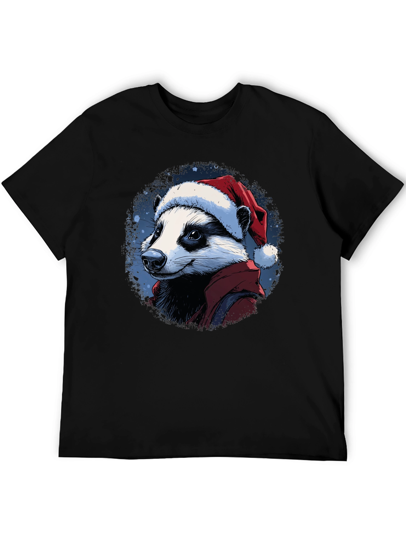 Festive Badger T-Shirt - Holiday Apparel