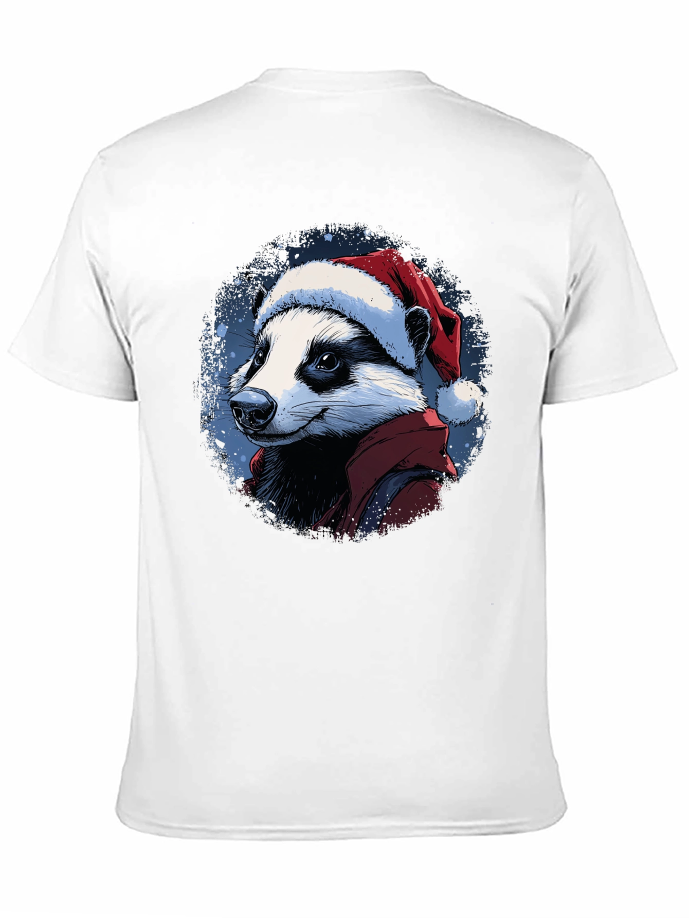 Festive Badger T-Shirt - Holiday Apparel