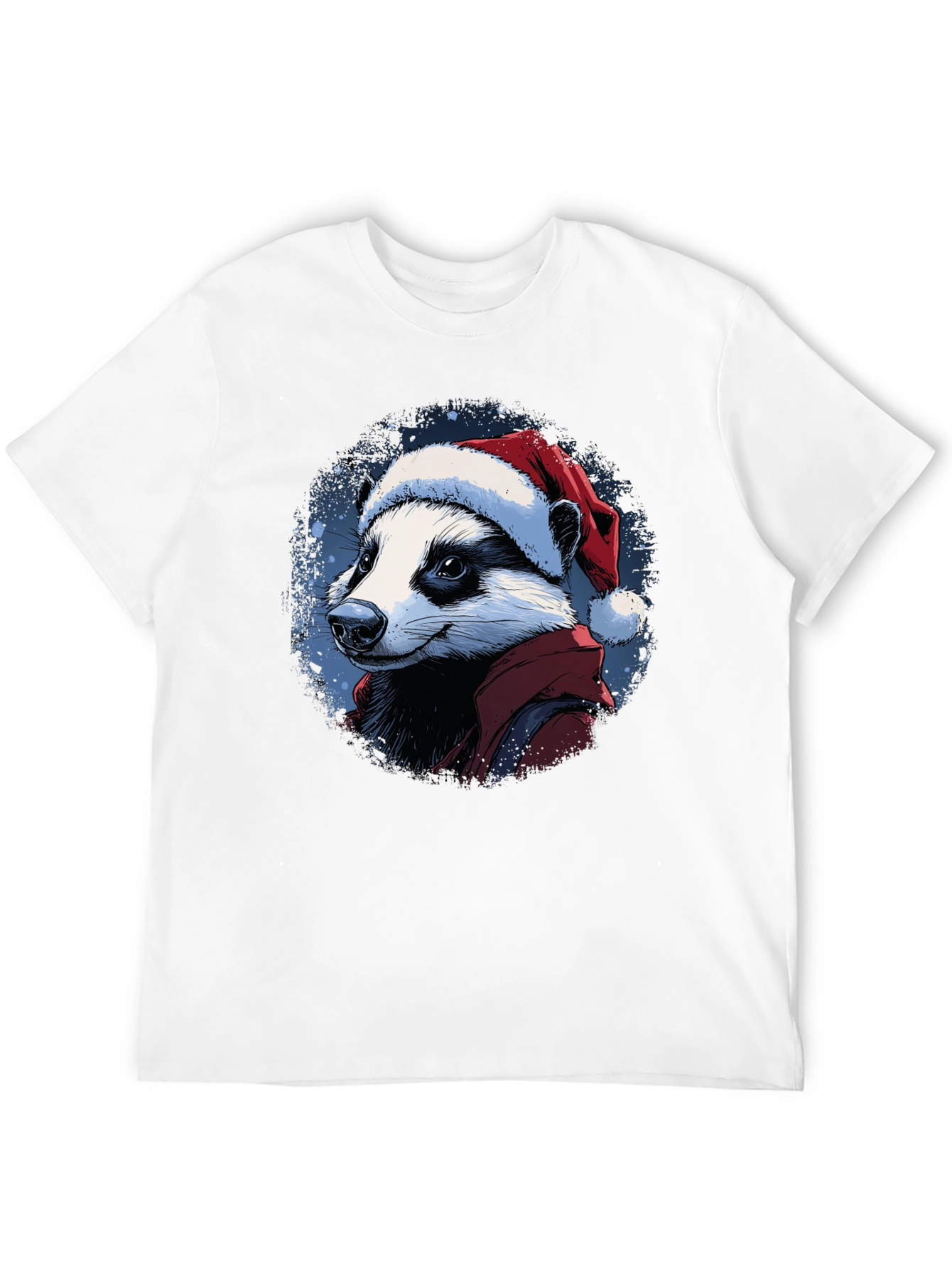 Festive Badger T-Shirt - Holiday Apparel