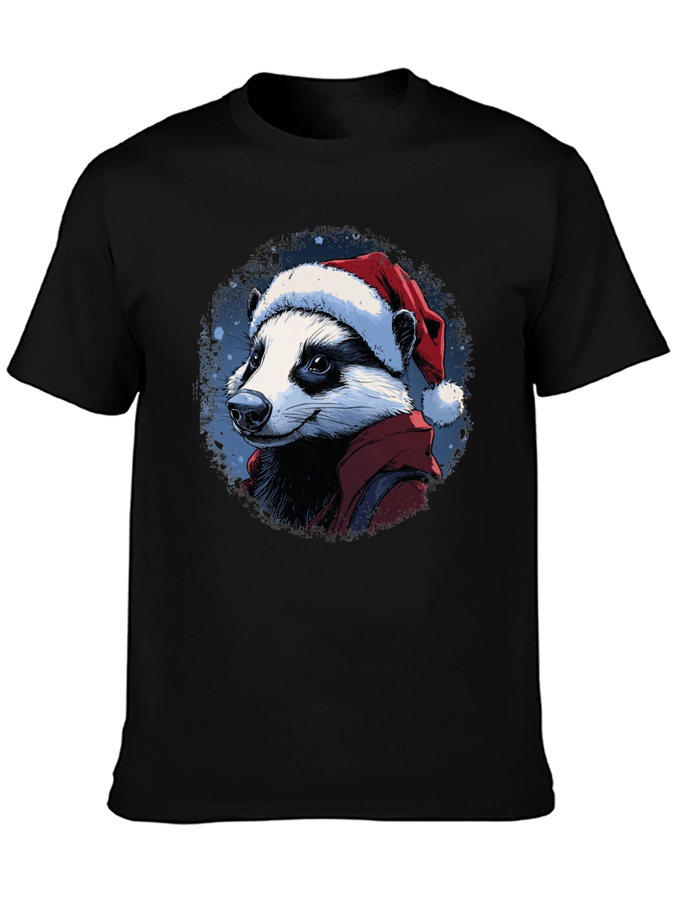 Festive Badger T-Shirt - Holiday Apparel