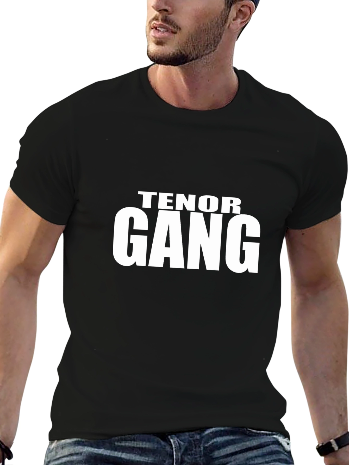 Tenor Gang T-Shirt - Black Cotton Graphic Tee