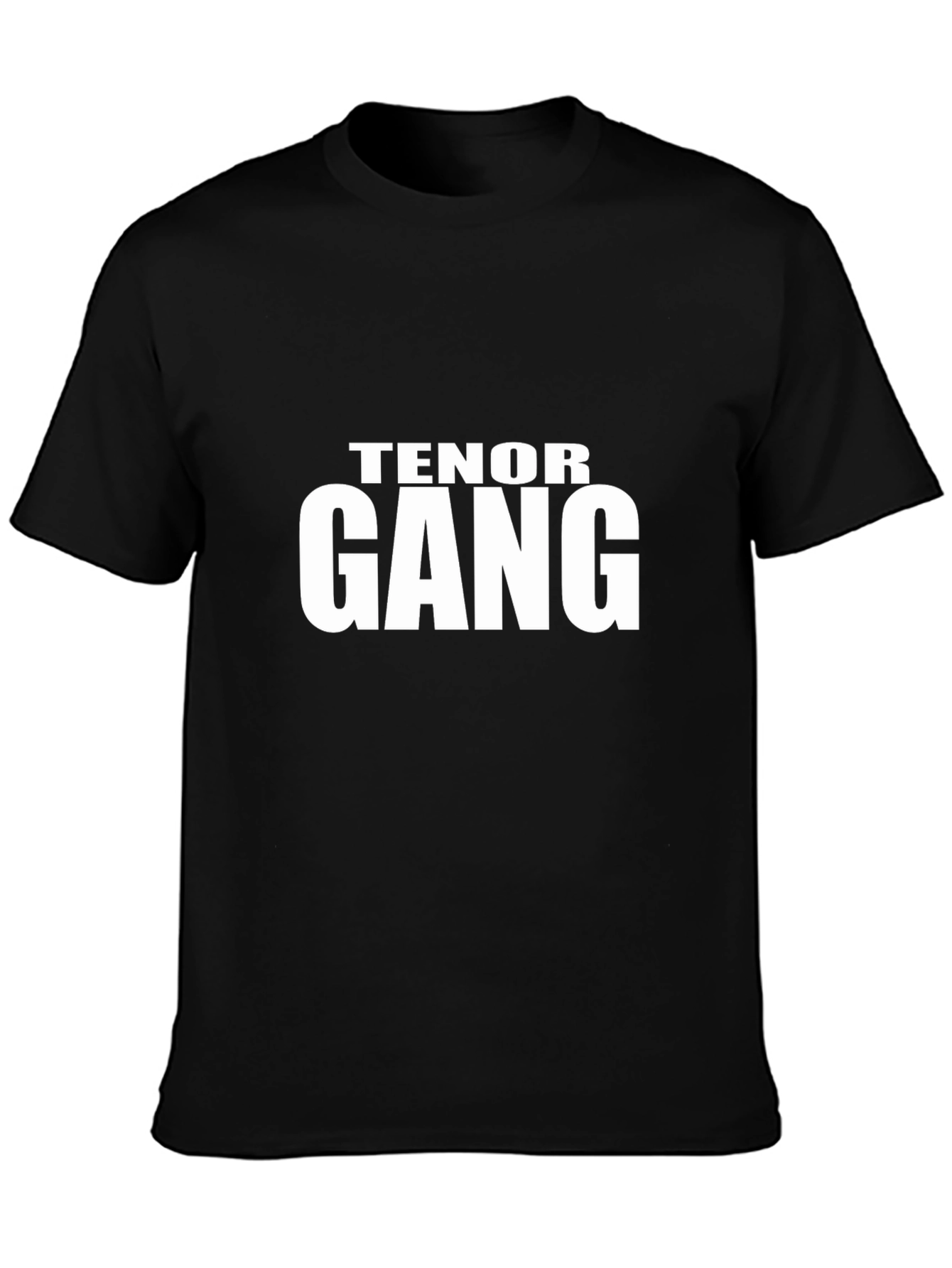 Tenor Gang T-Shirt - Black Cotton Graphic Tee