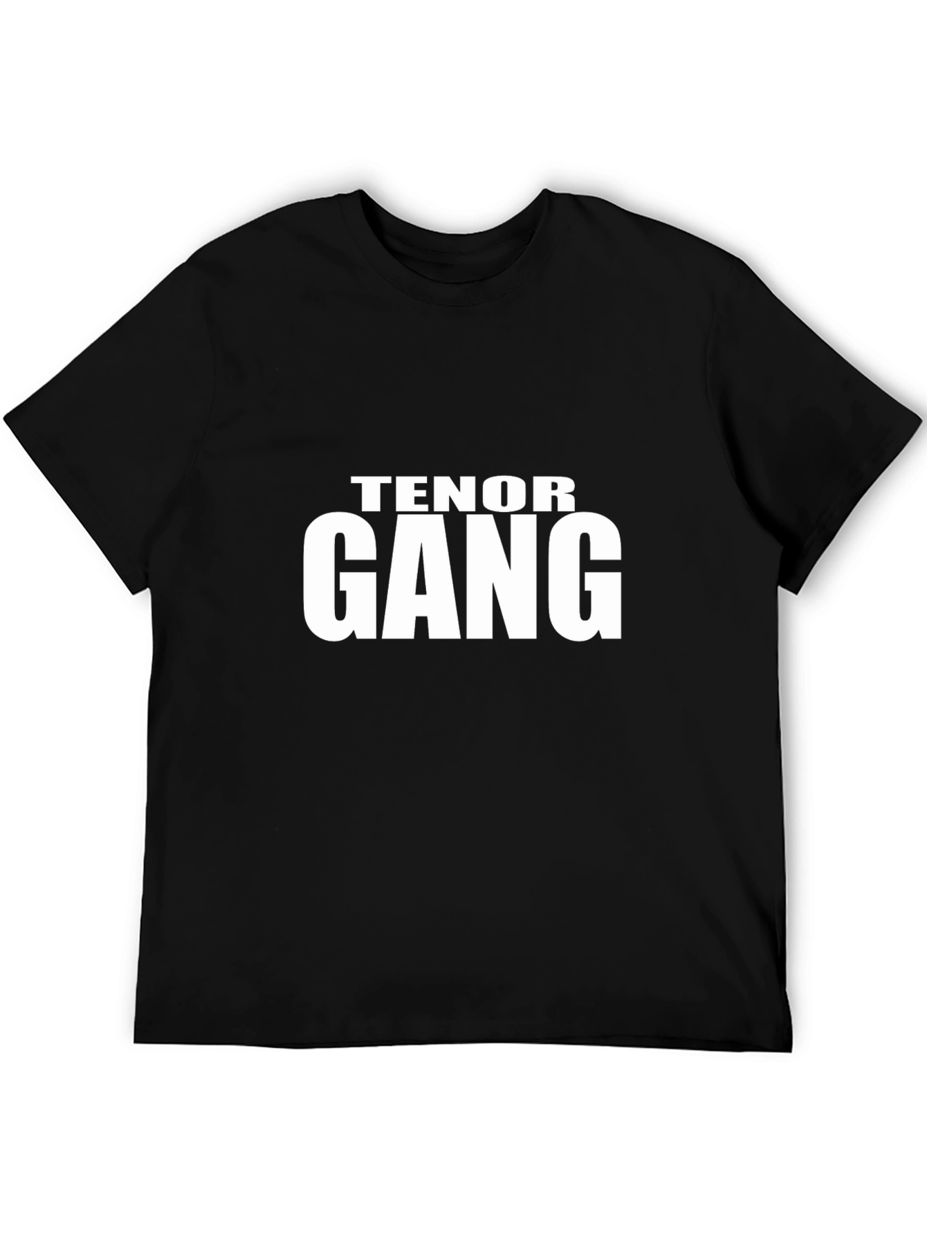 Tenor Gang T-Shirt - Black Cotton Graphic Tee
