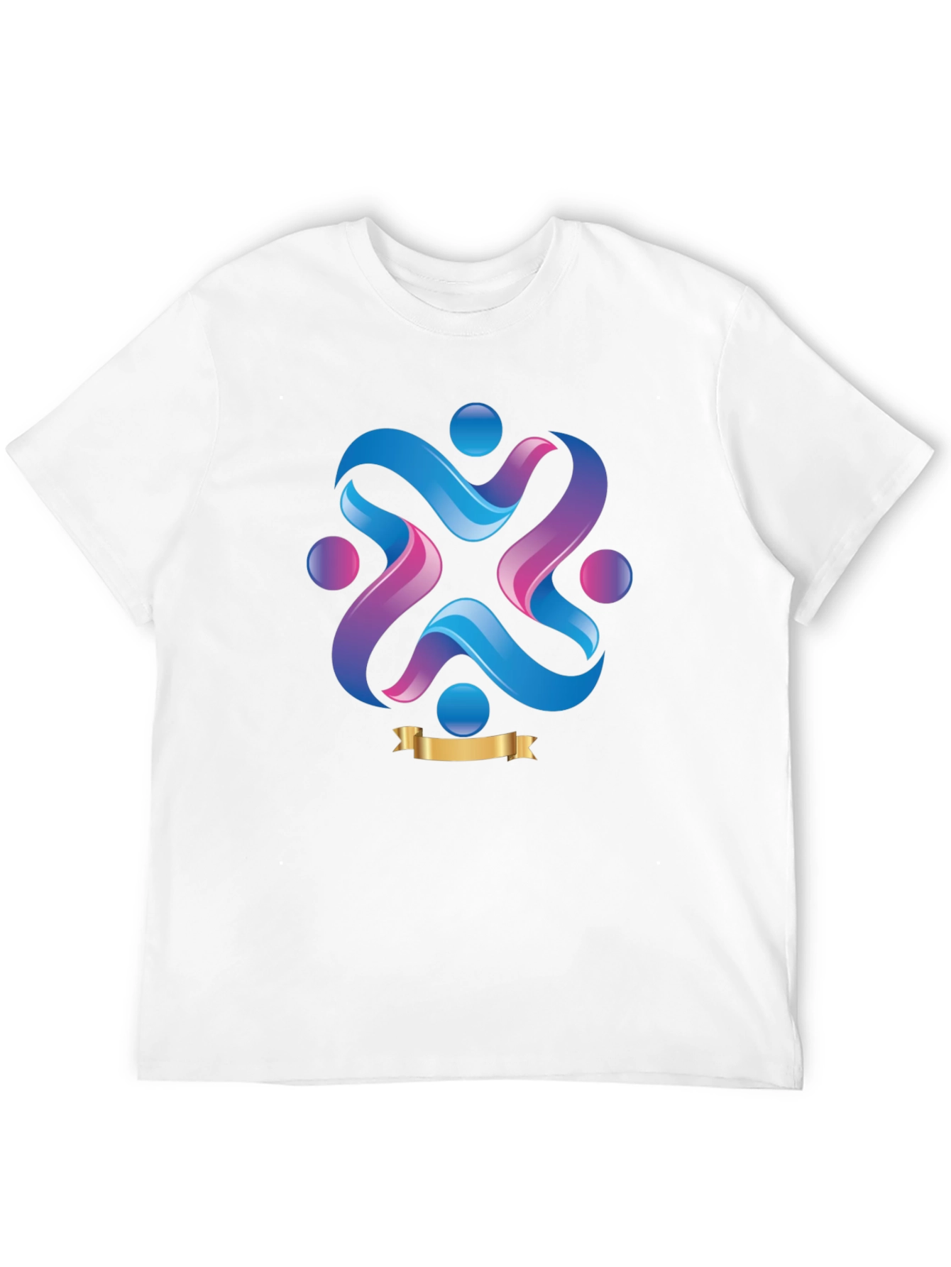 Abstract Graphic Print Crew Neck T-Shirt