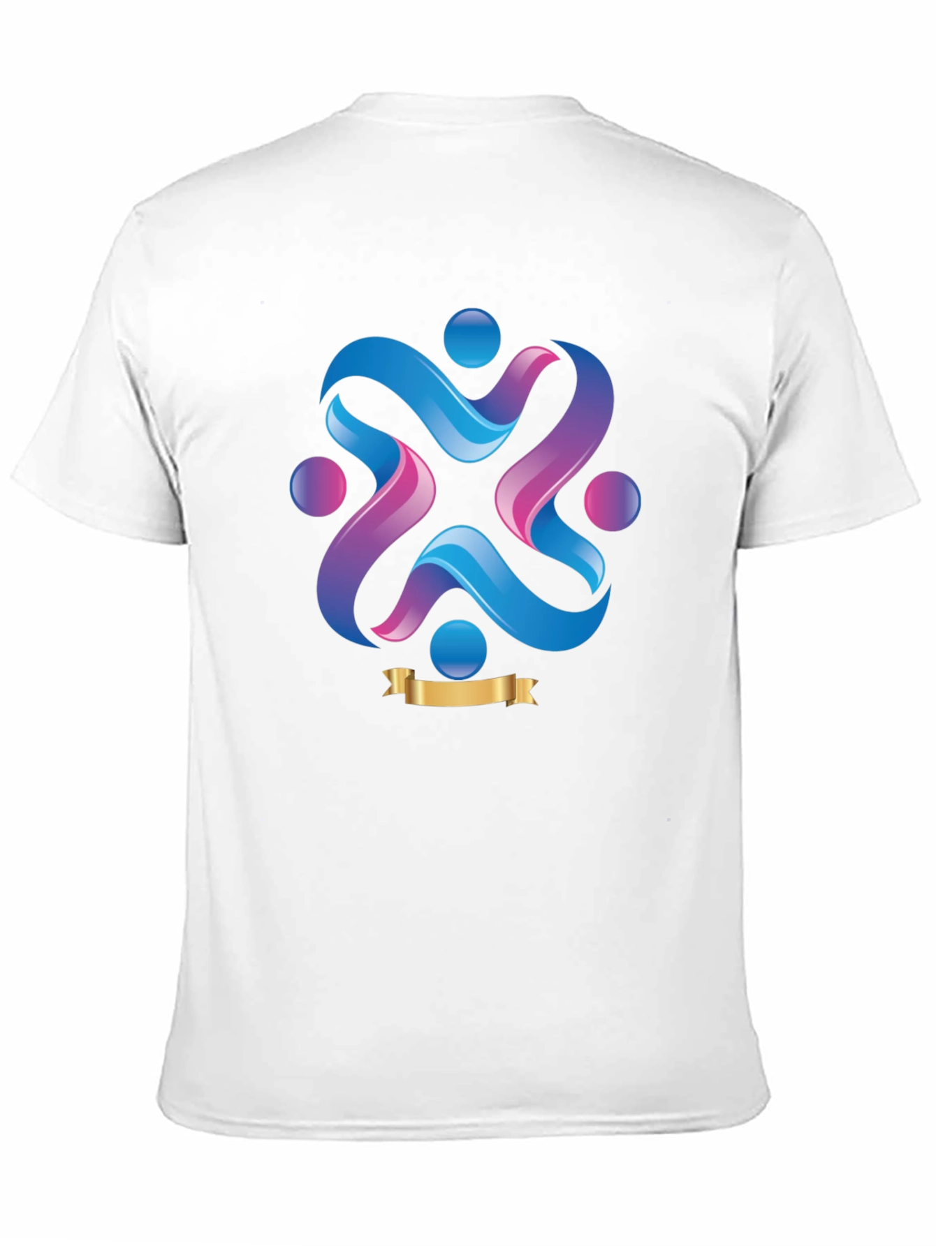 Abstract Graphic Print Crew Neck T-Shirt