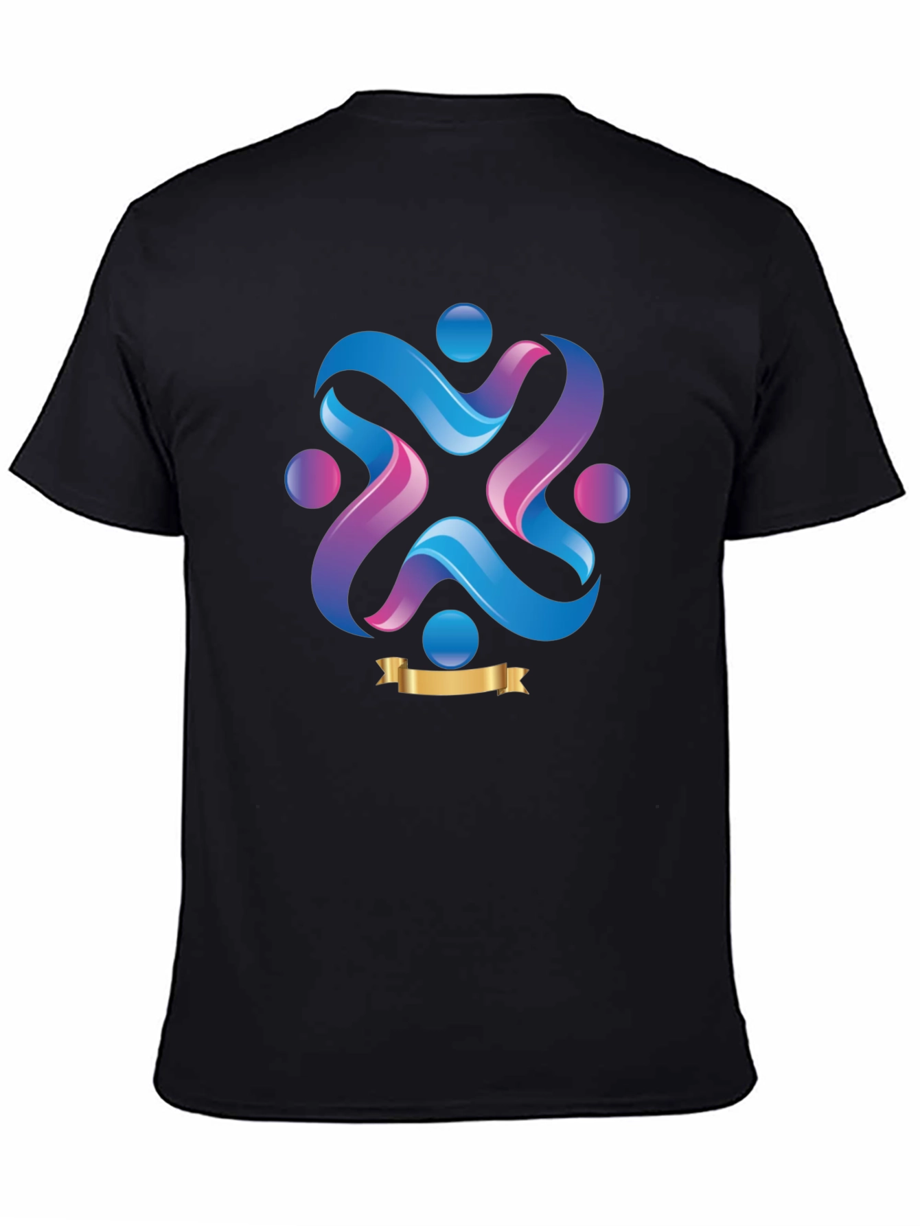 Abstract Graphic Print Crew Neck T-Shirt
