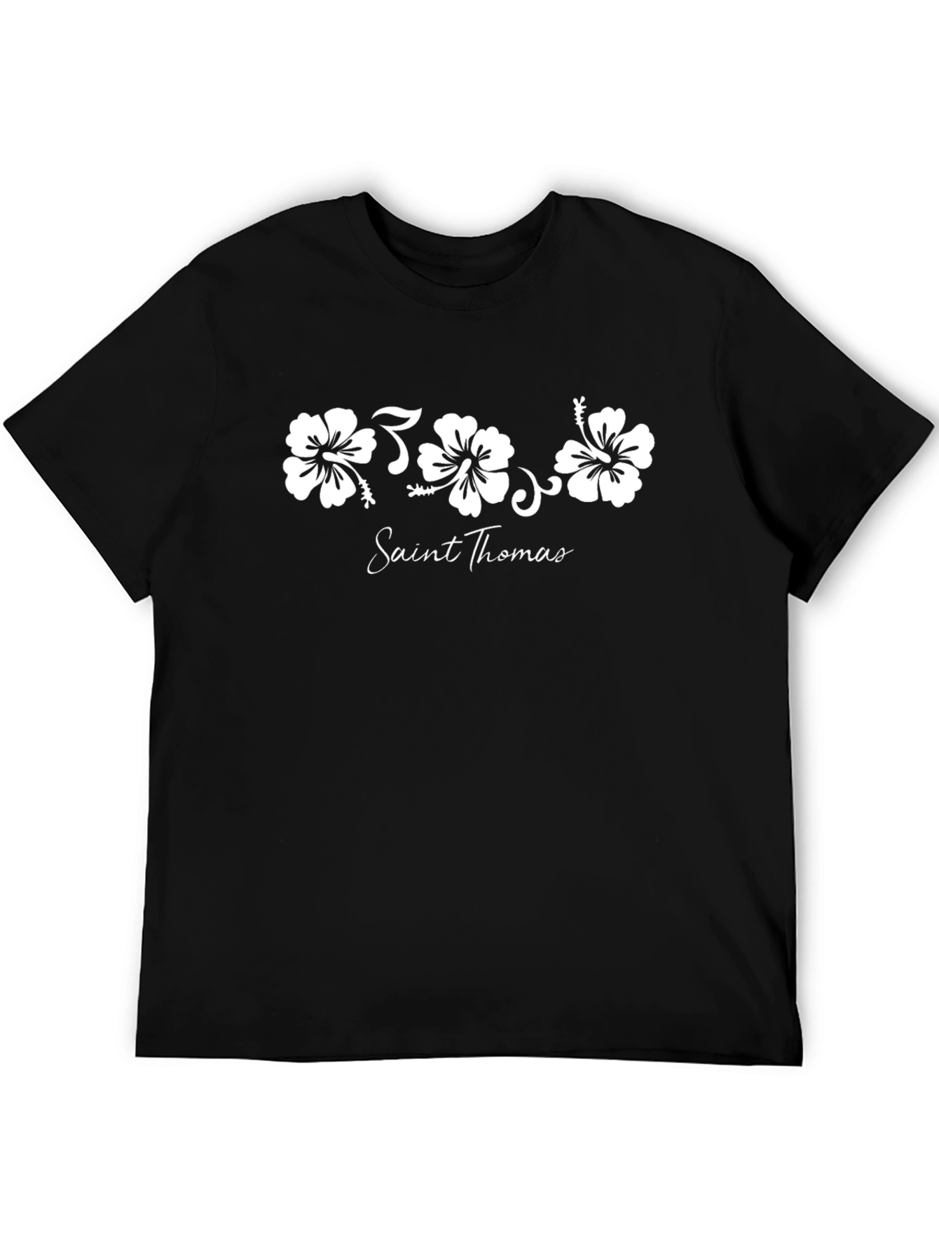 Saint Thomas Hibiscus Flower T-Shirt