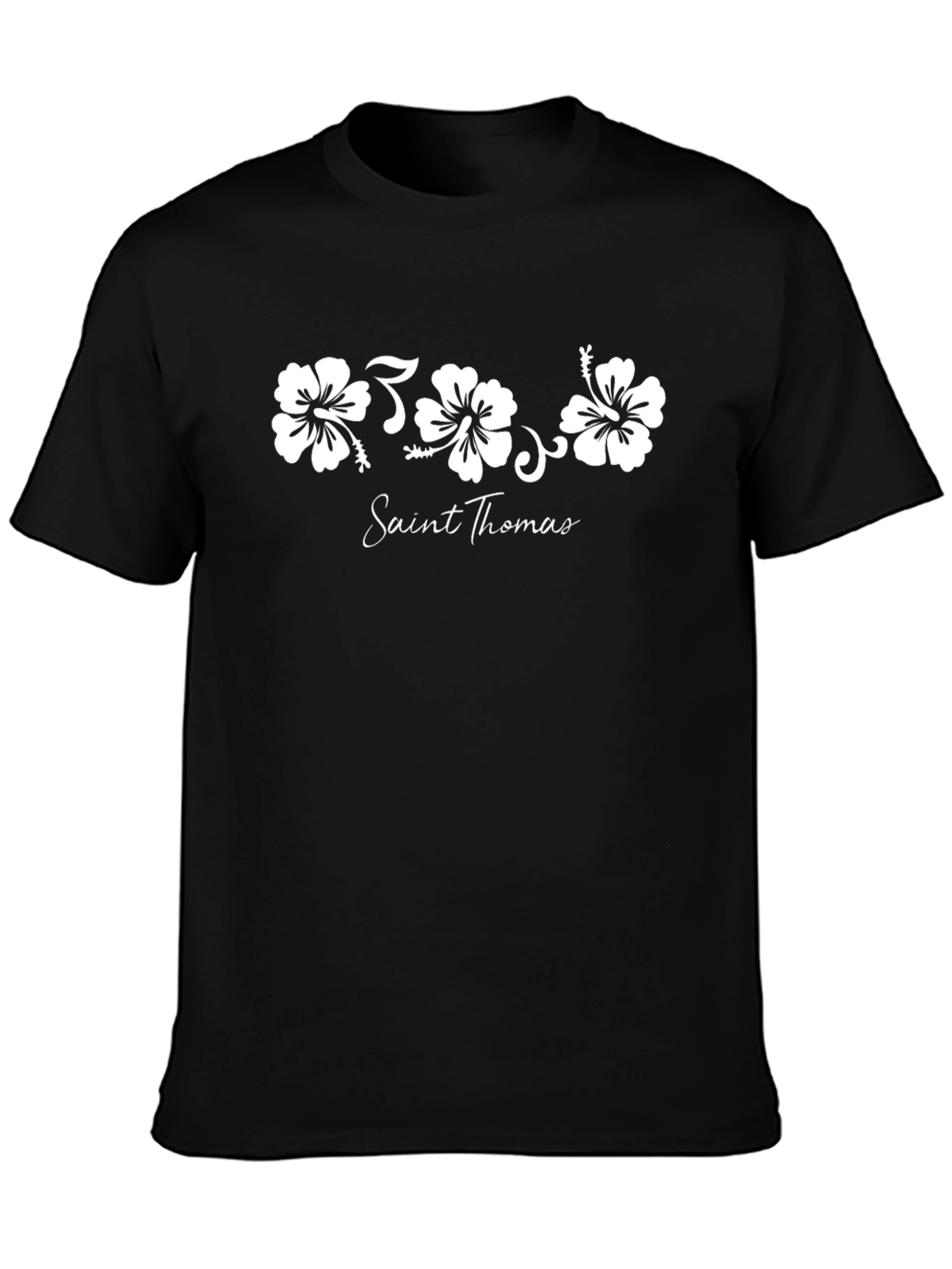 Saint Thomas Hibiscus Flower T-Shirt