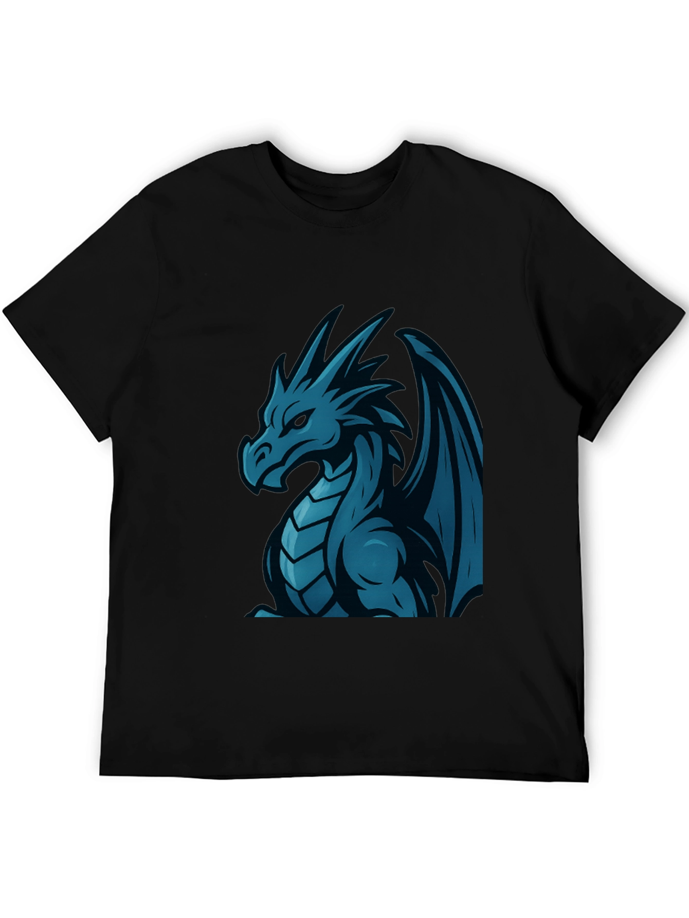 Blue Dragon Graphic Tee - Mens Black T-Shirt