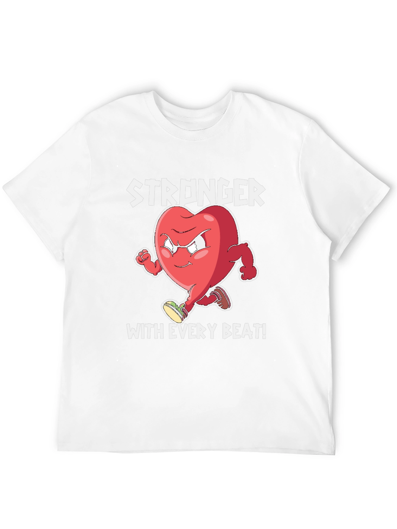 Stronger With Every Beat Graphic T-Shirt