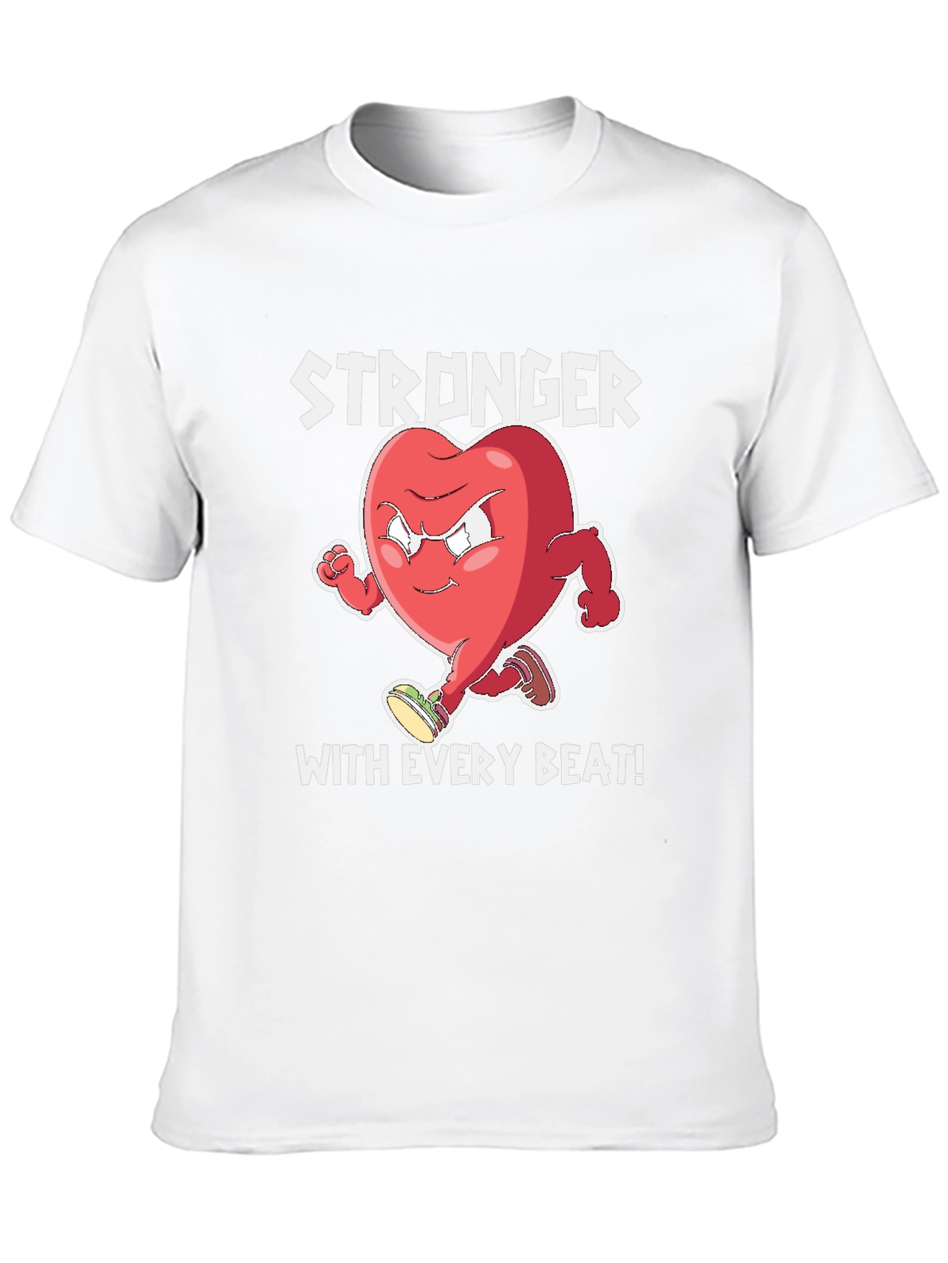 Stronger With Every Beat Graphic T-Shirt