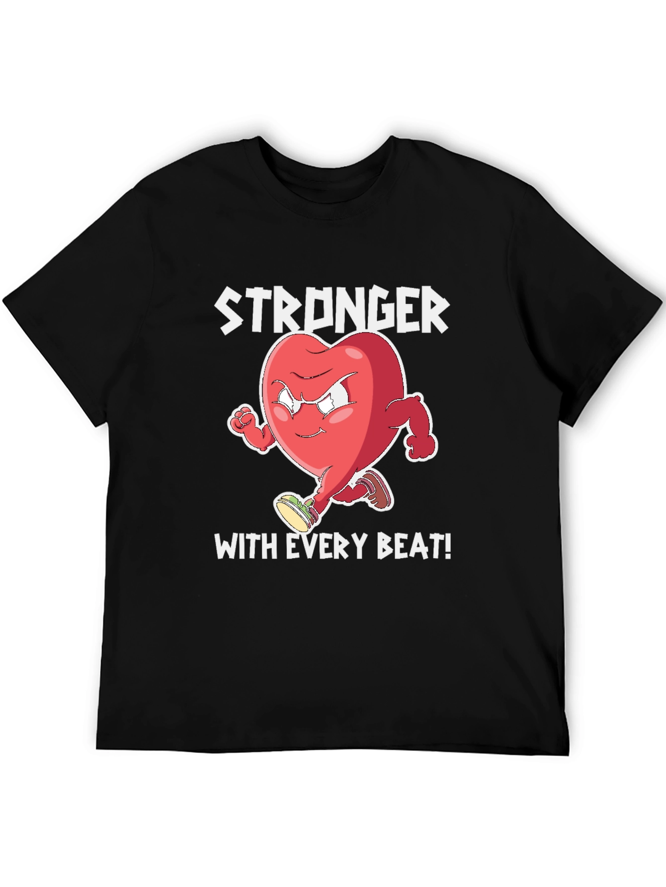 Stronger With Every Beat Graphic T-Shirt